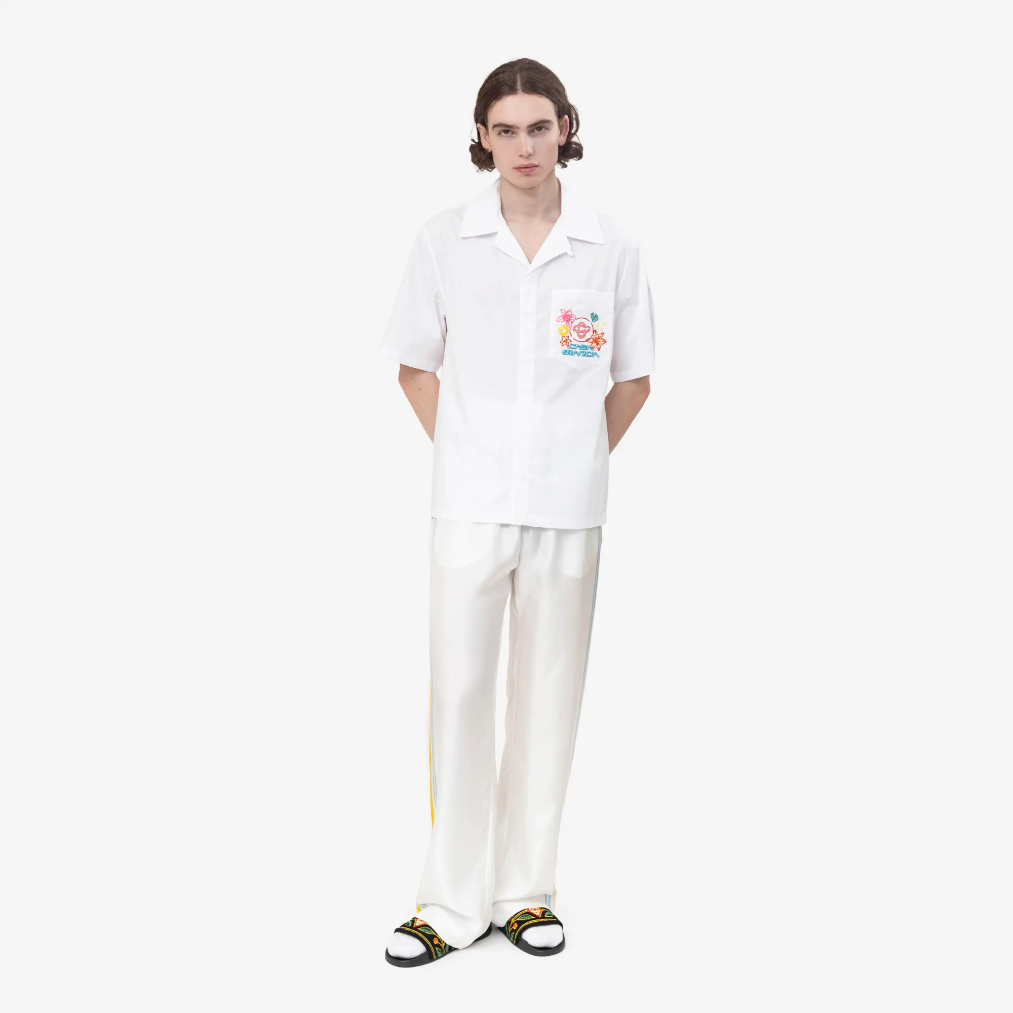 Collage D'Icones Graphiques Embroidered SS Shirt - Image 2