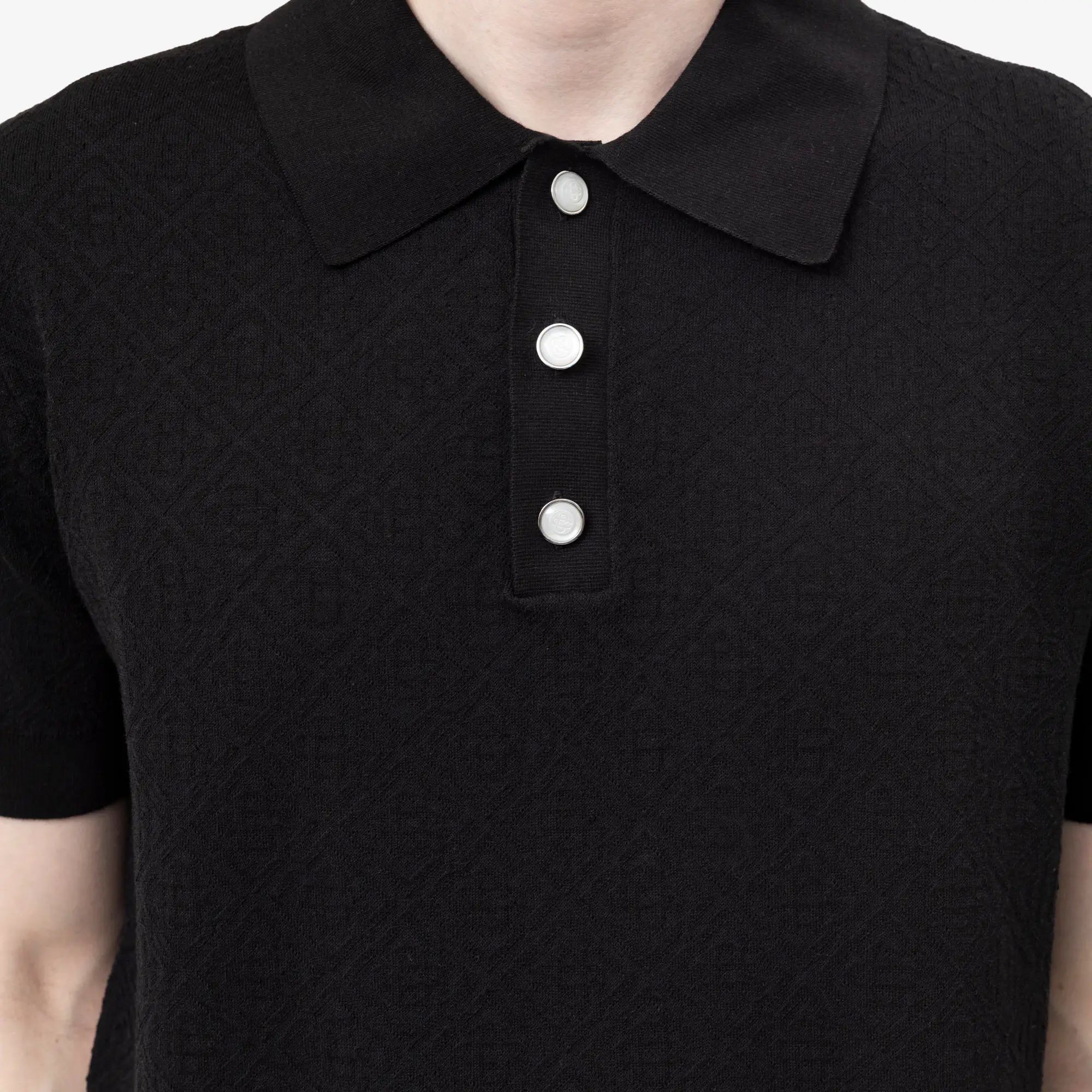 Pointelle Monogram Polo - Image 5