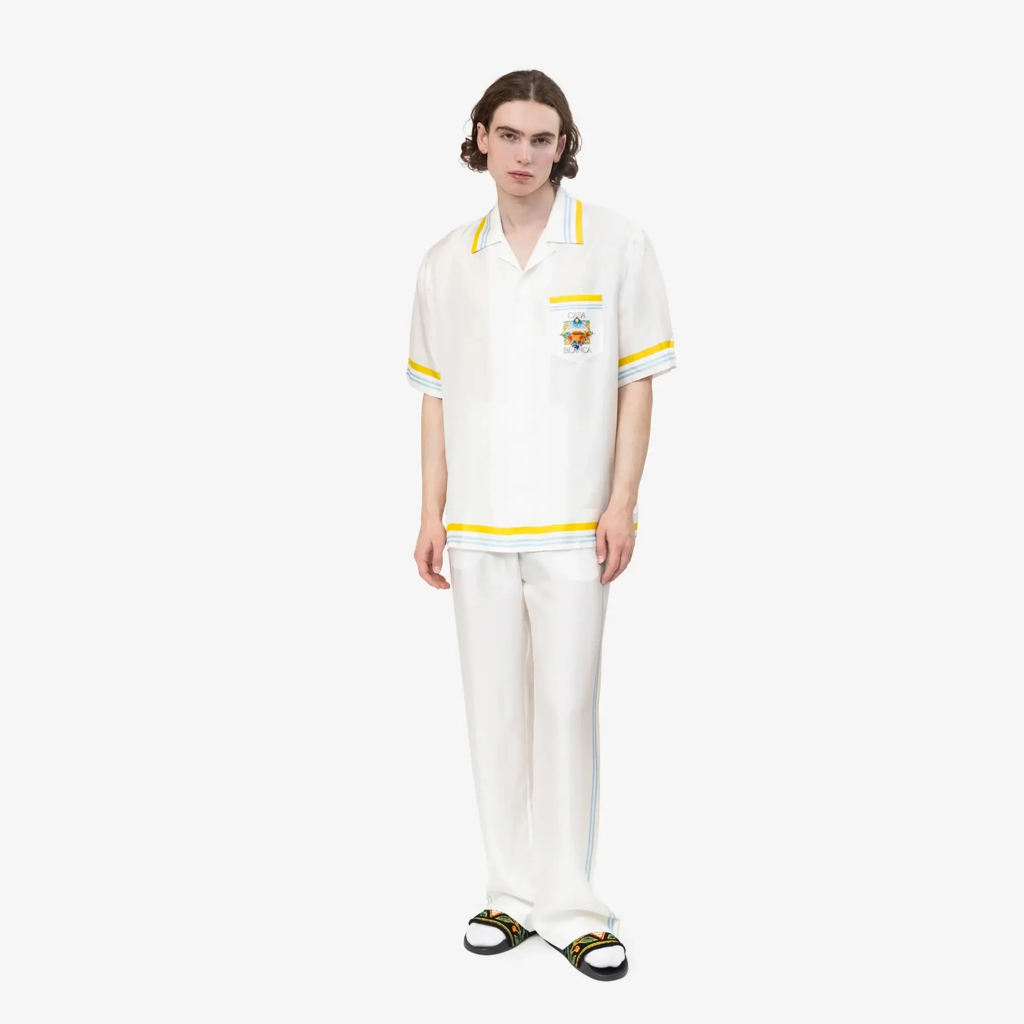 Tennis Landscape Silk Twill Trousers - Image 2