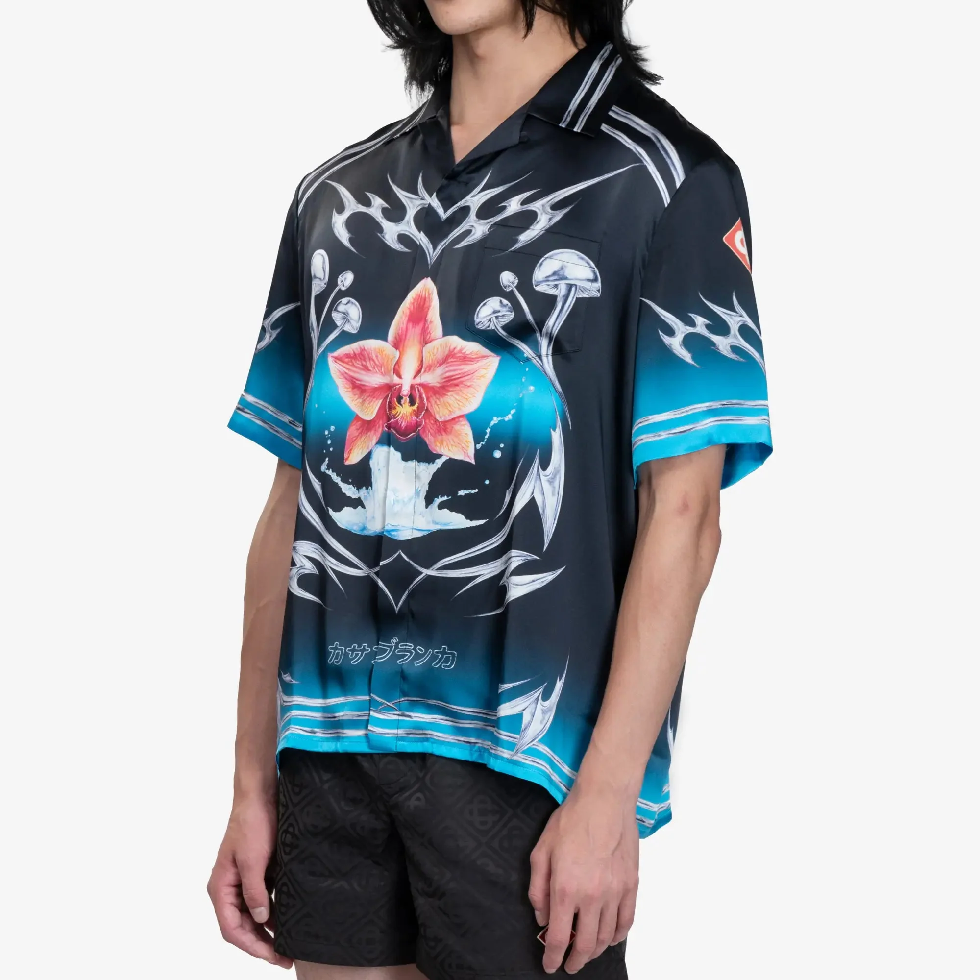 Blades Cuban Collar SS Shirt - Image 3