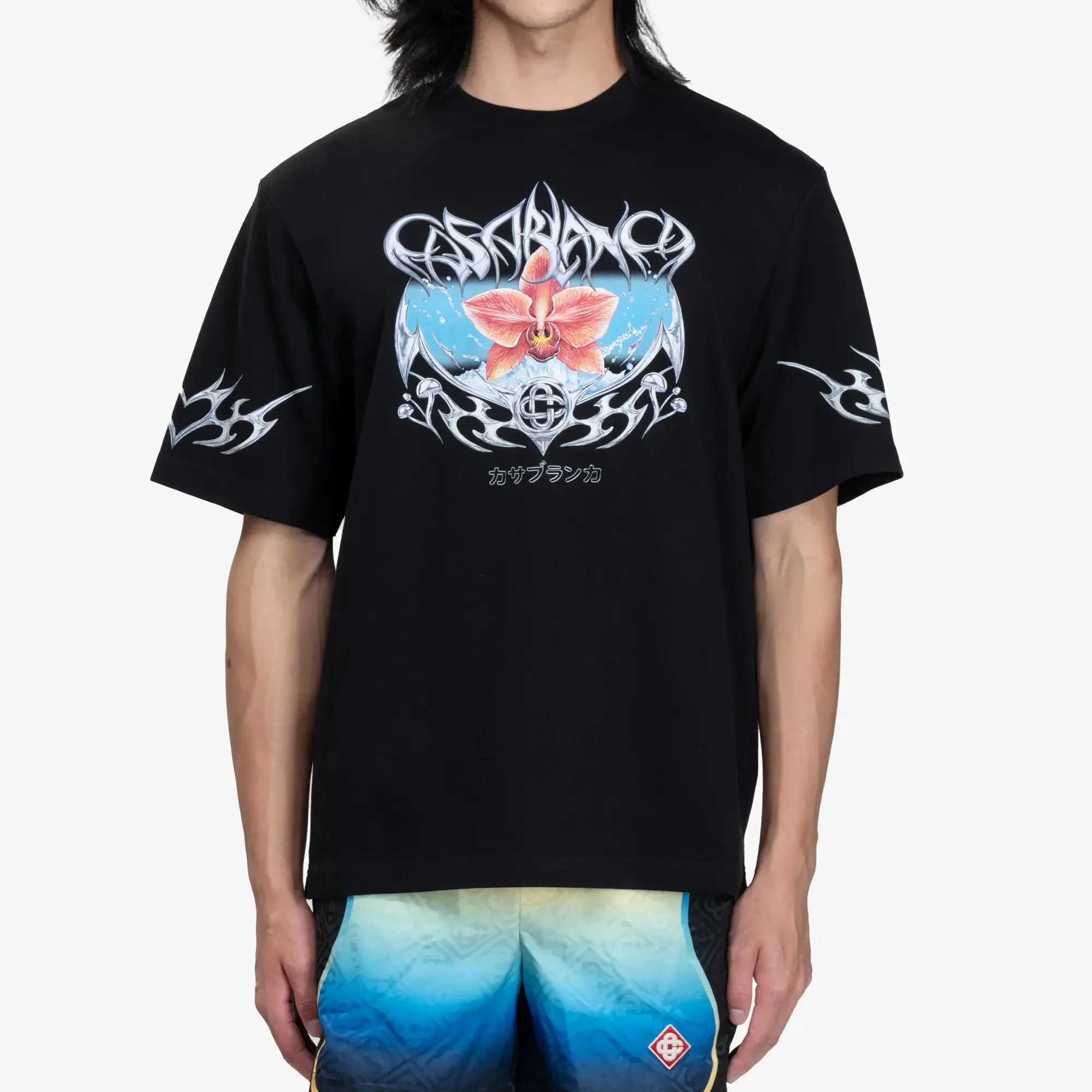 Blades Printed Over T-Shirt
