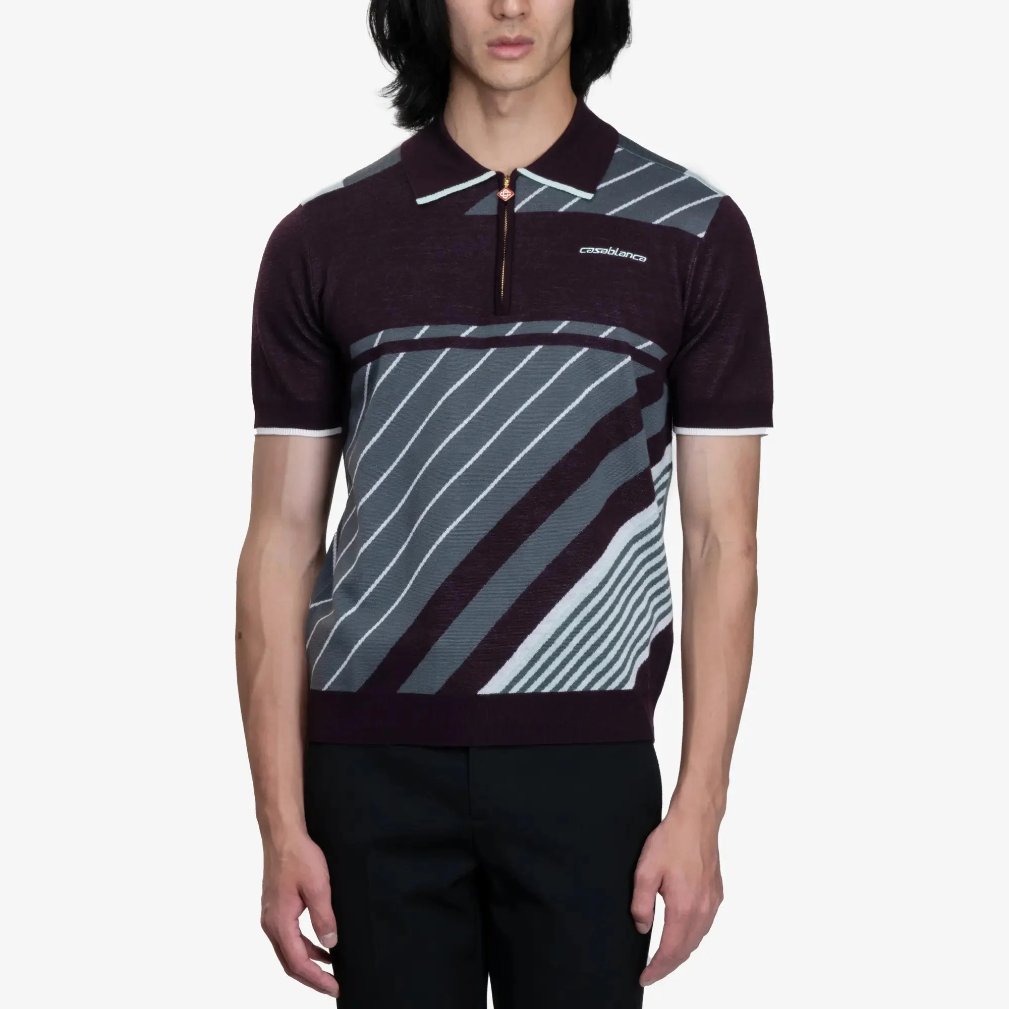Diagonal Sporty Polo