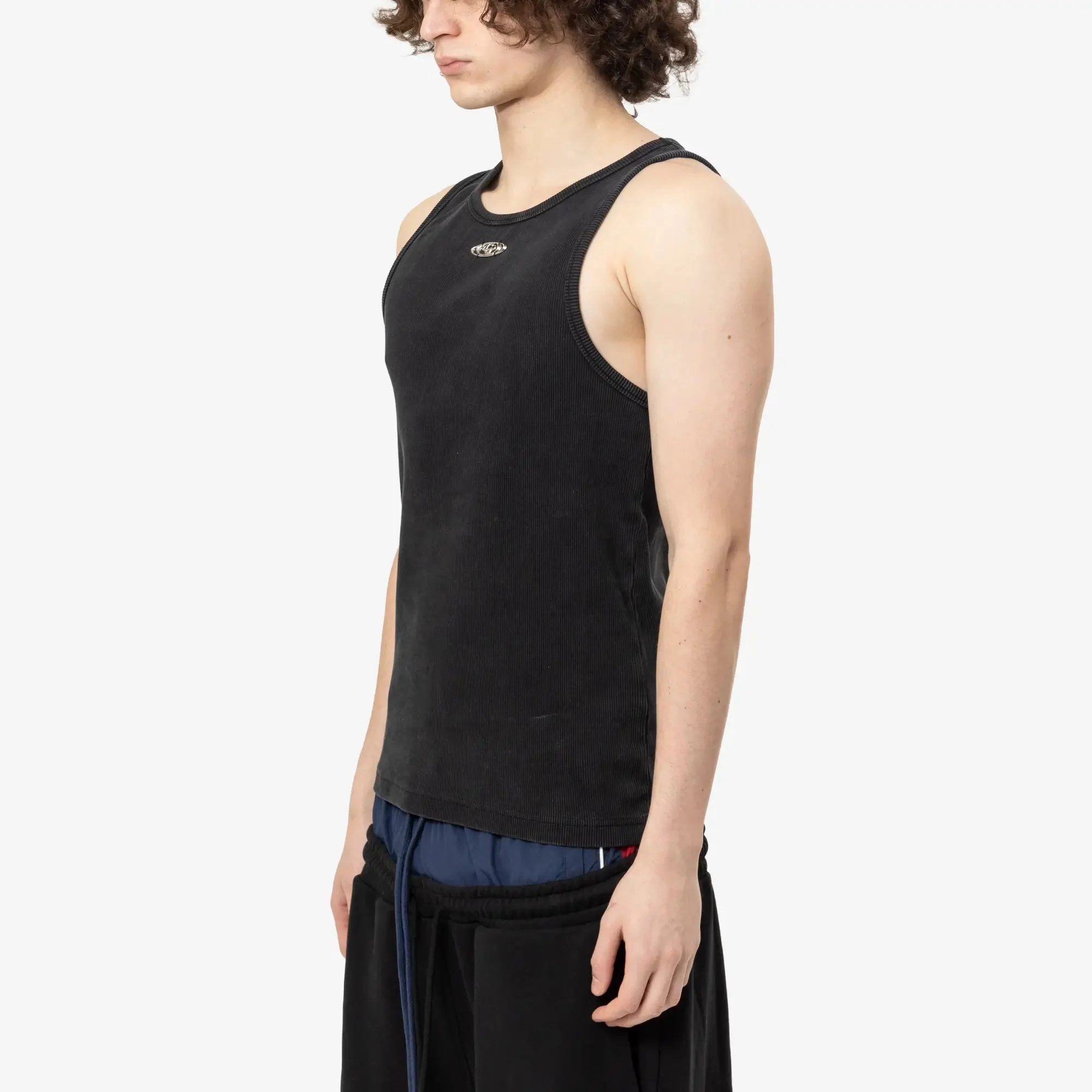 Faded Ribbed Tank Top - Image 3