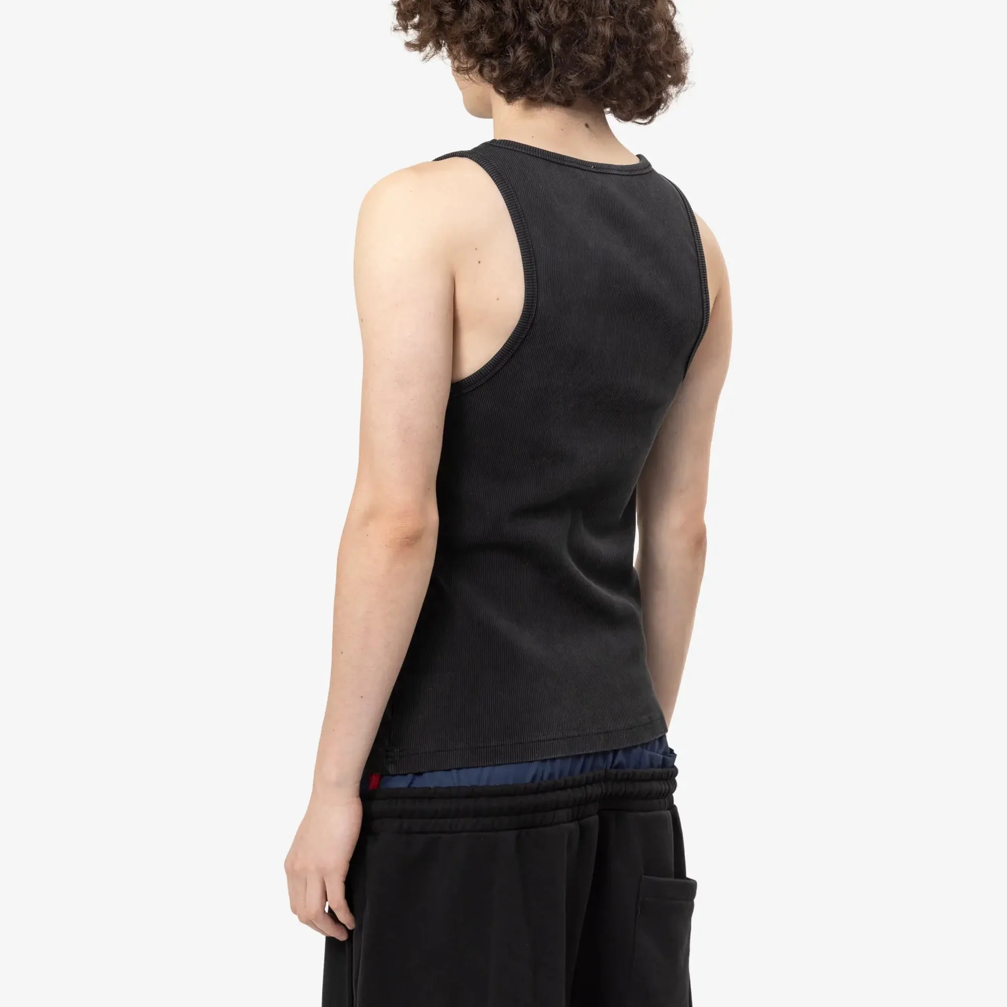Faded Ribbed Tank Top - Image 4