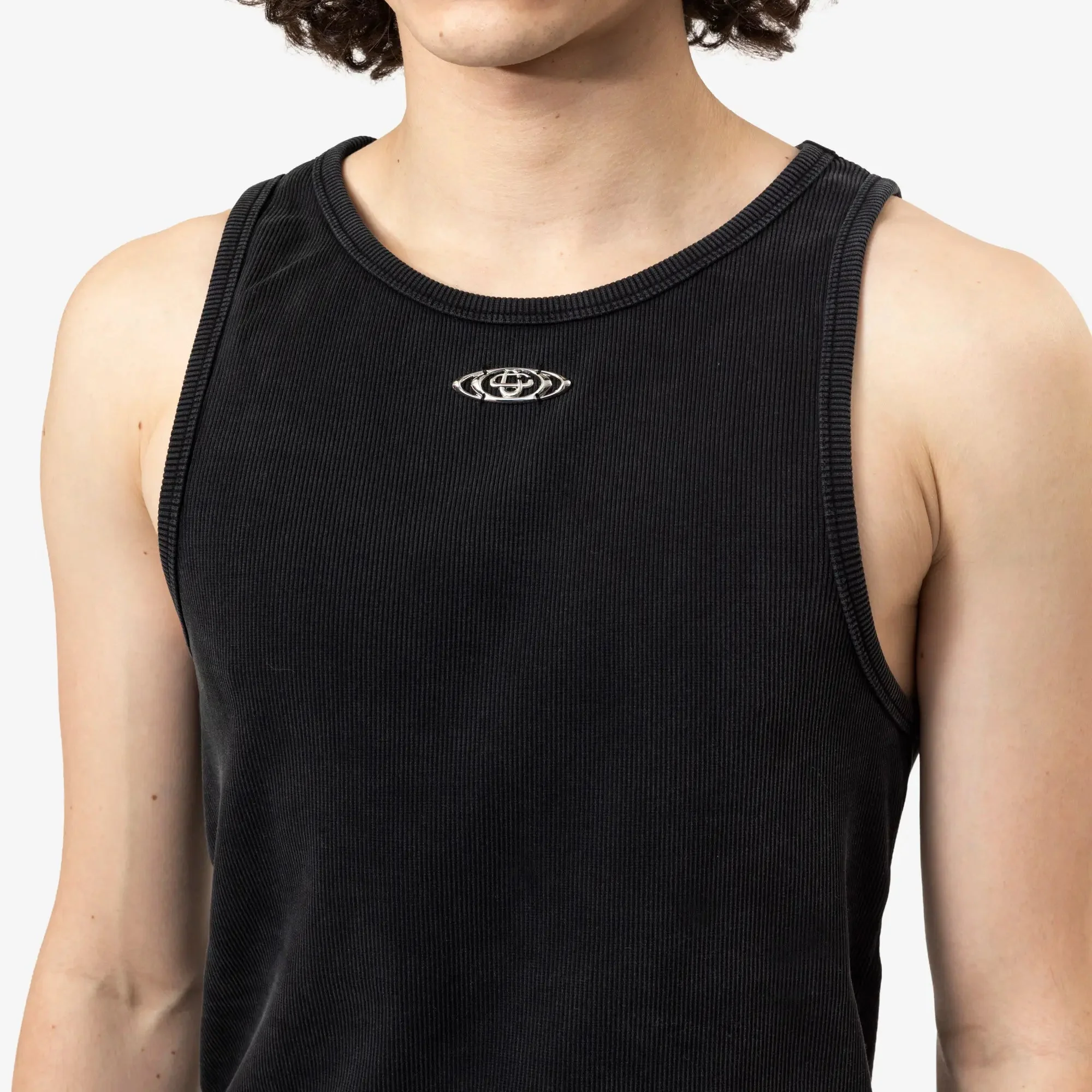 Faded Ribbed Tank Top - Image 5