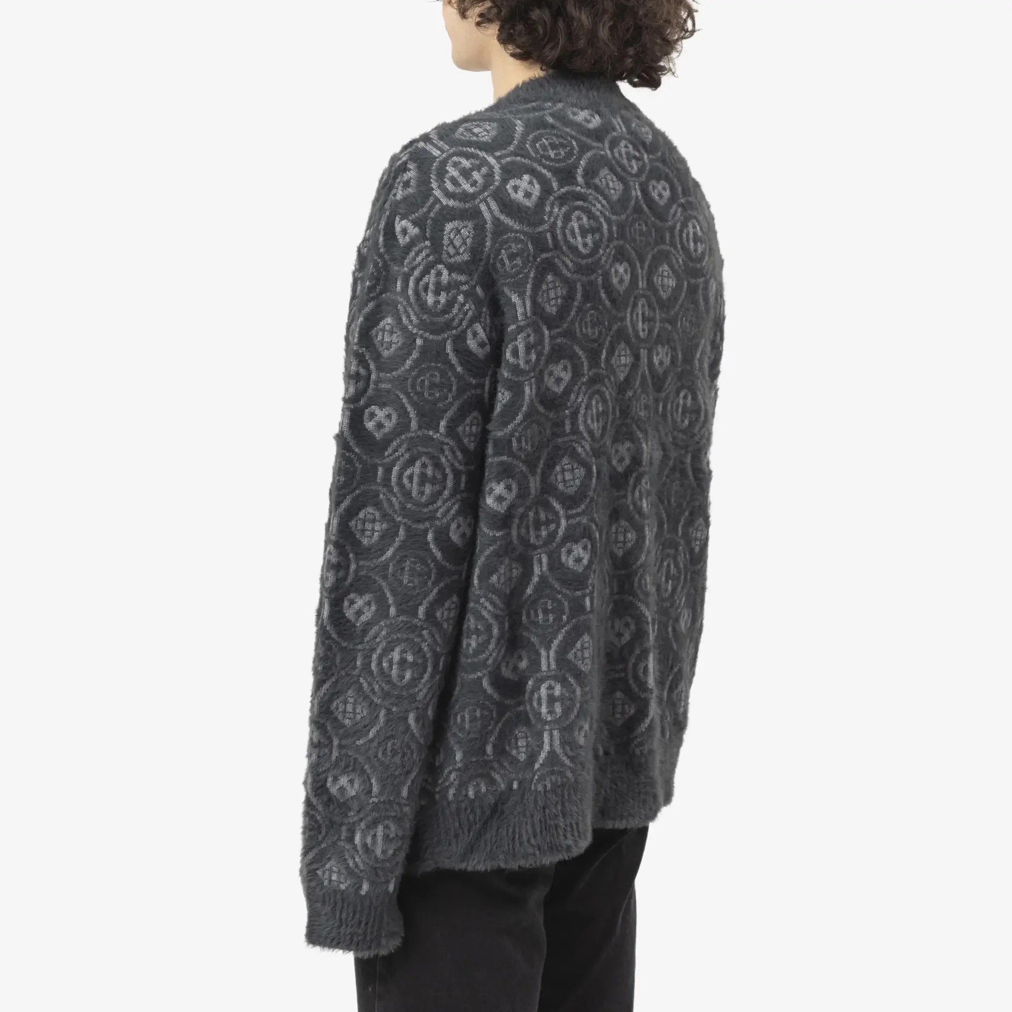 Fluffy Monogram Cardigan - Image 4