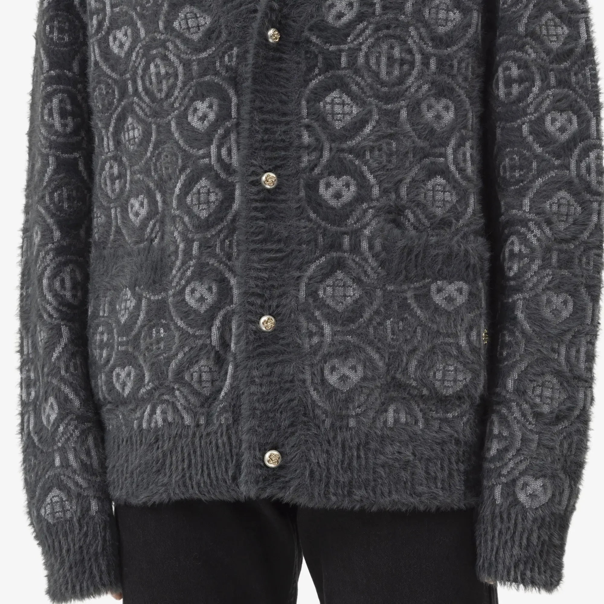 Fluffy Monogram Cardigan - Image 5
