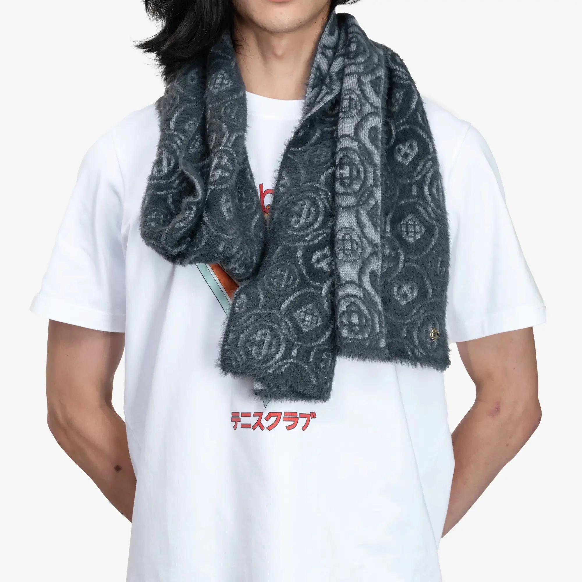 Fluffy Monogram Scarf - Image 2