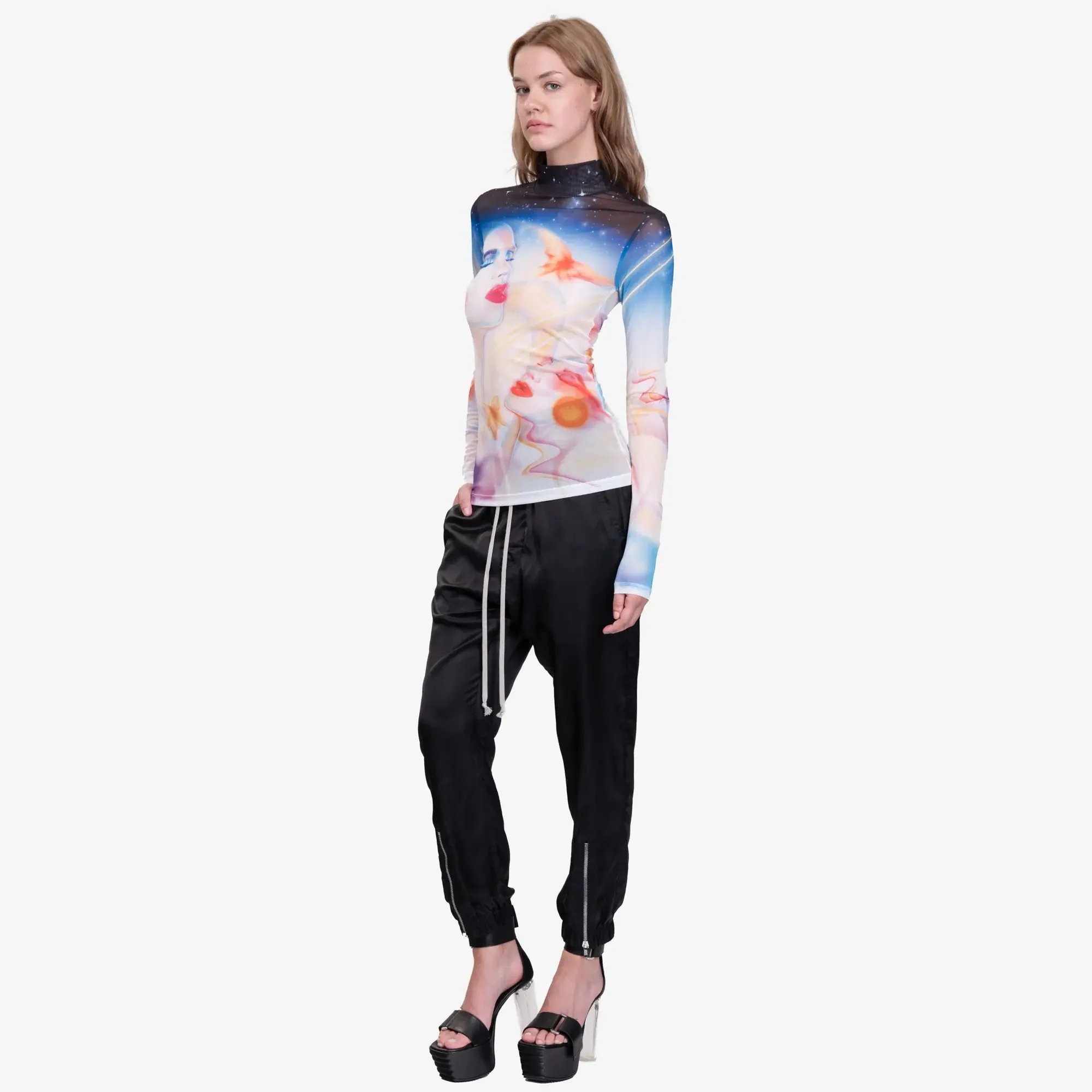 Womens Galactic Connection Mesh Top - Image 2