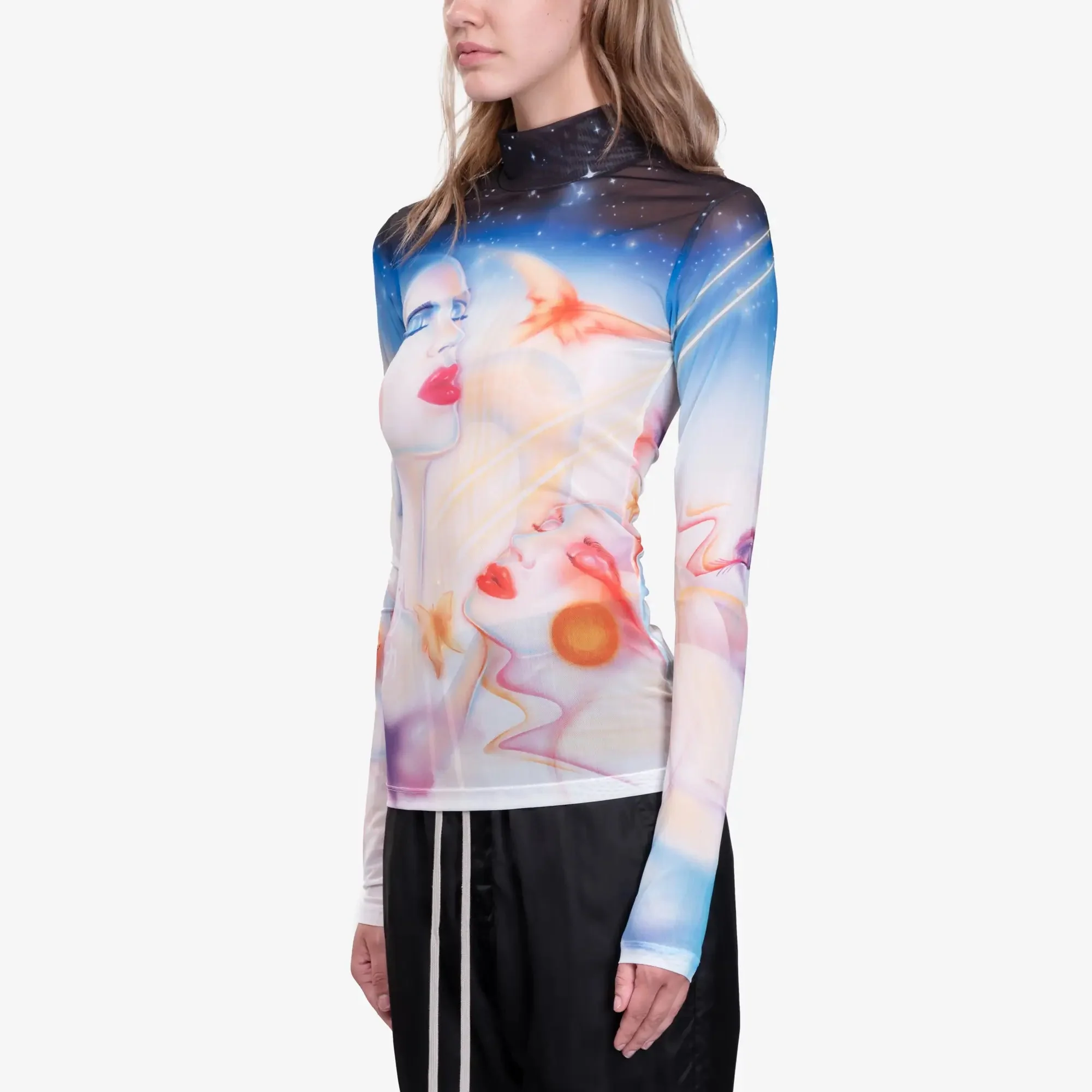 Womens Galactic Connection Mesh Top - Image 3
