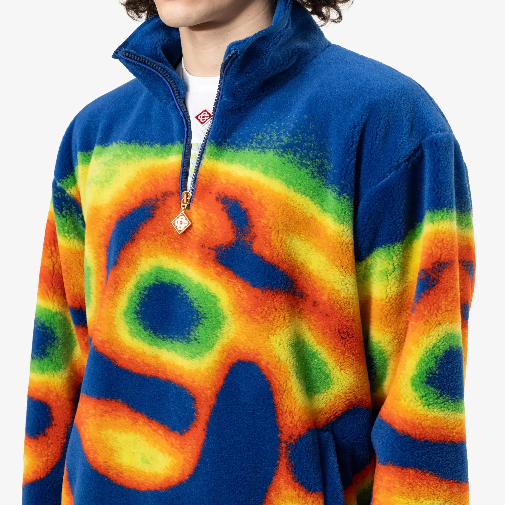 Heat Map Quarter Zip Fleece Jacket - Image 5