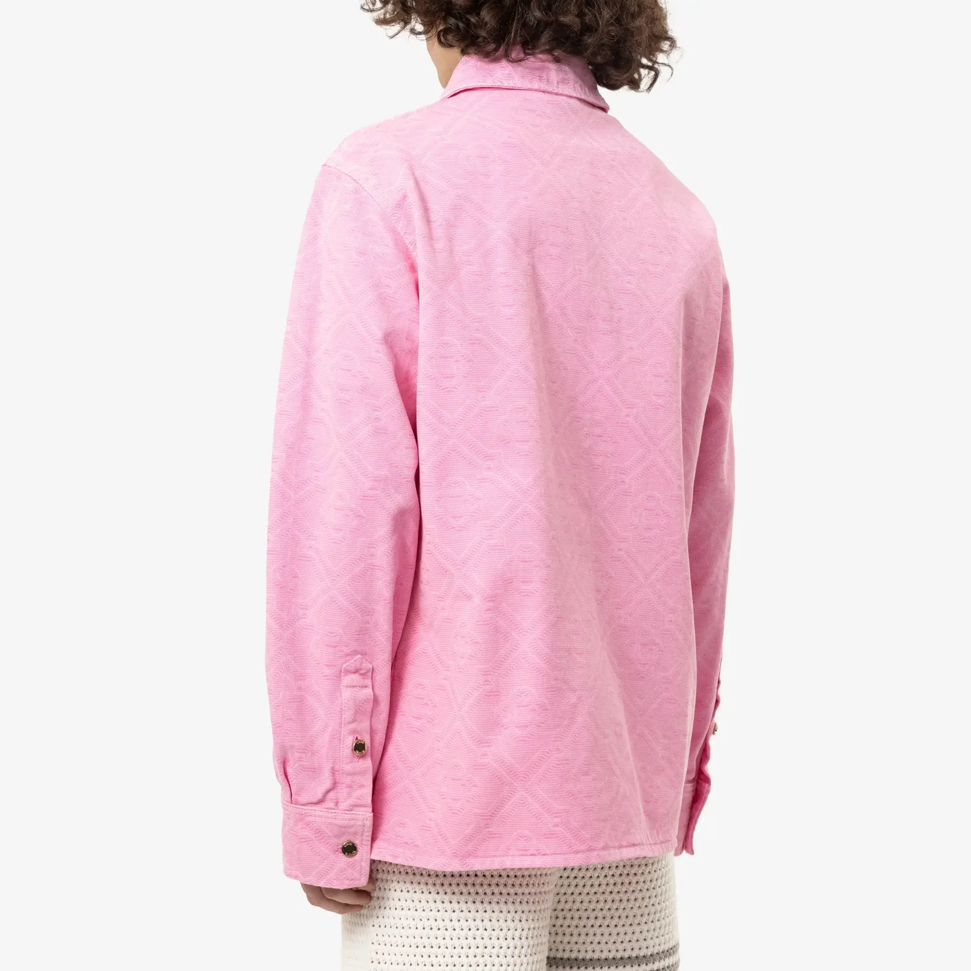 Laser Monogram Oversize Denim Shirt - Image 4