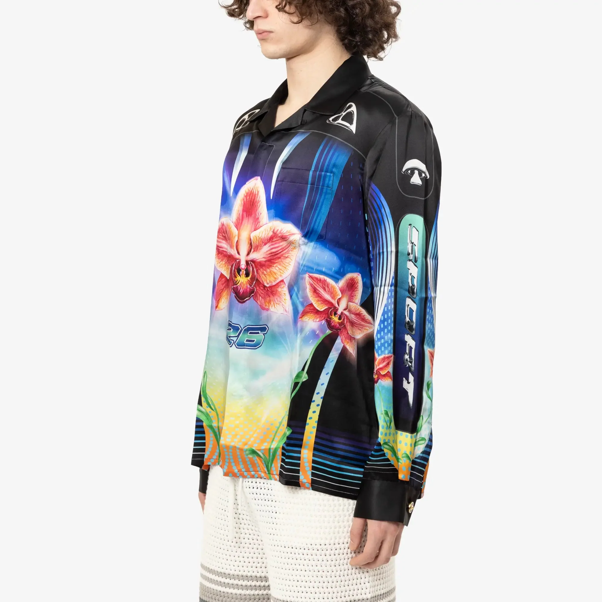 Orchid Racer Cuban Collar LS Shirt - Image 3