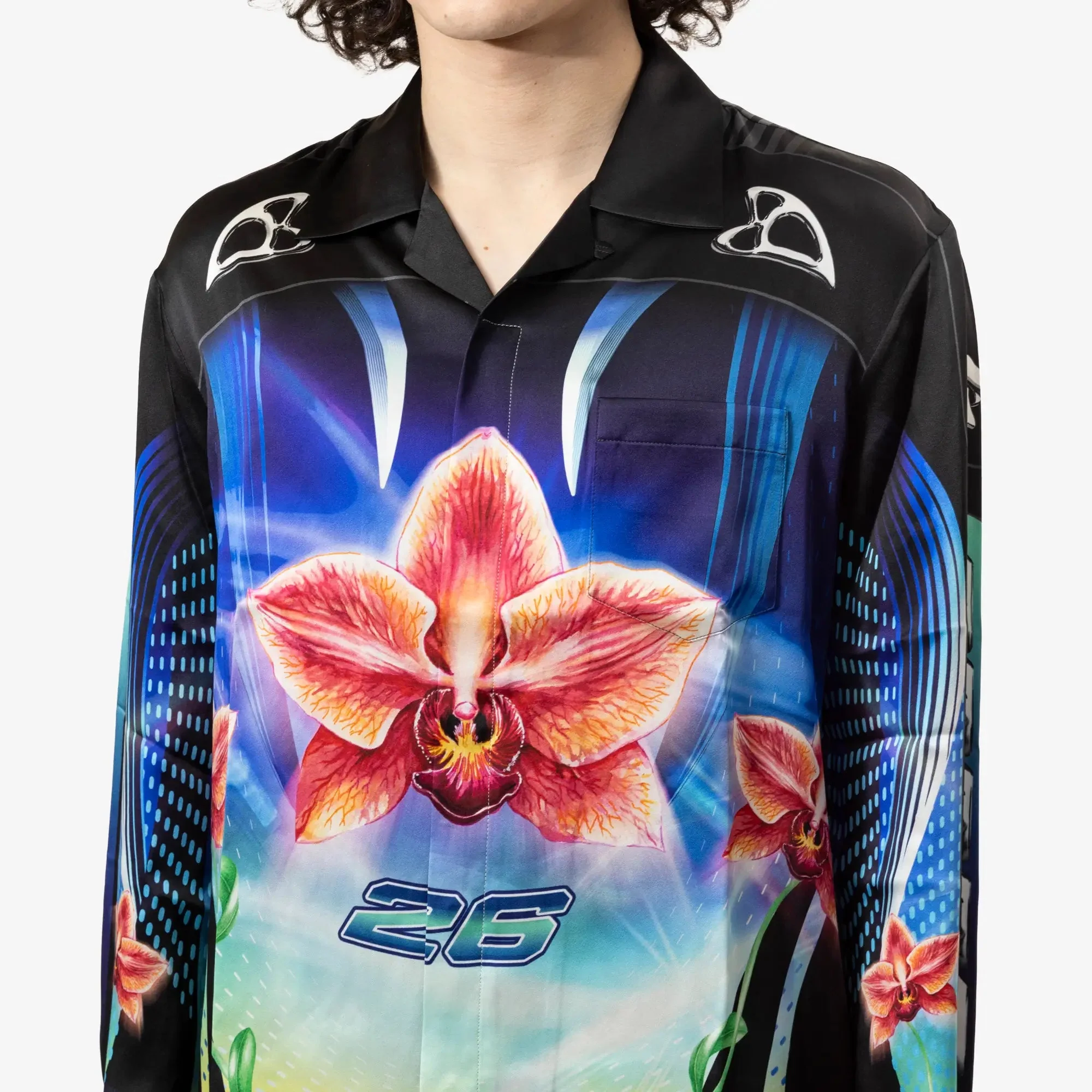 Orchid Racer Cuban Collar LS Shirt - Image 5