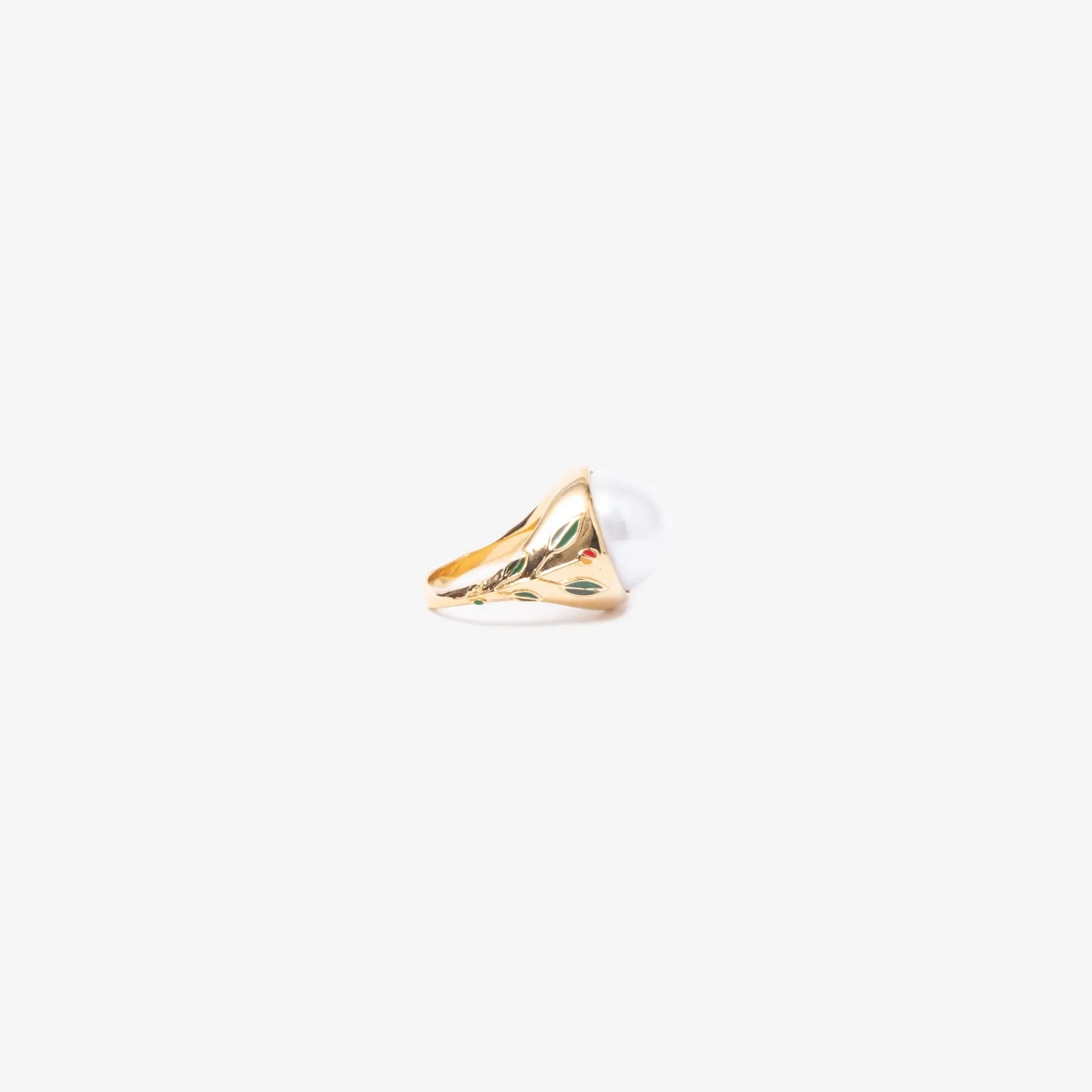 Pearl Signet Ring - Image 4