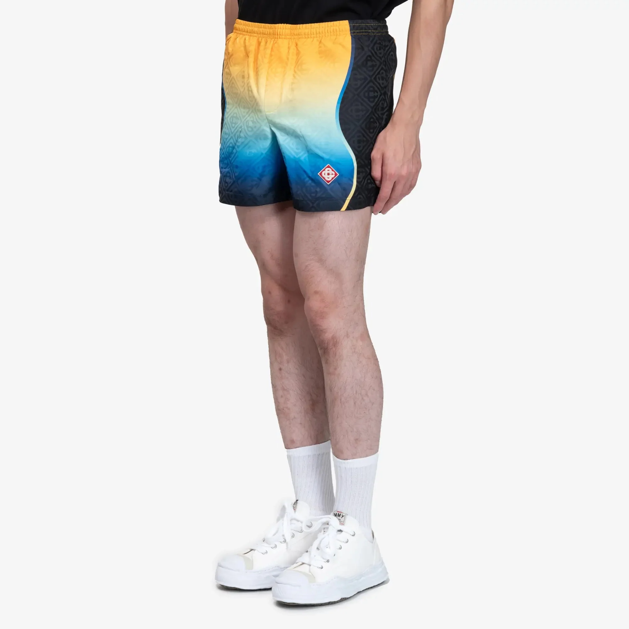 Printed Jacquard Swim Shorts - Image 3
