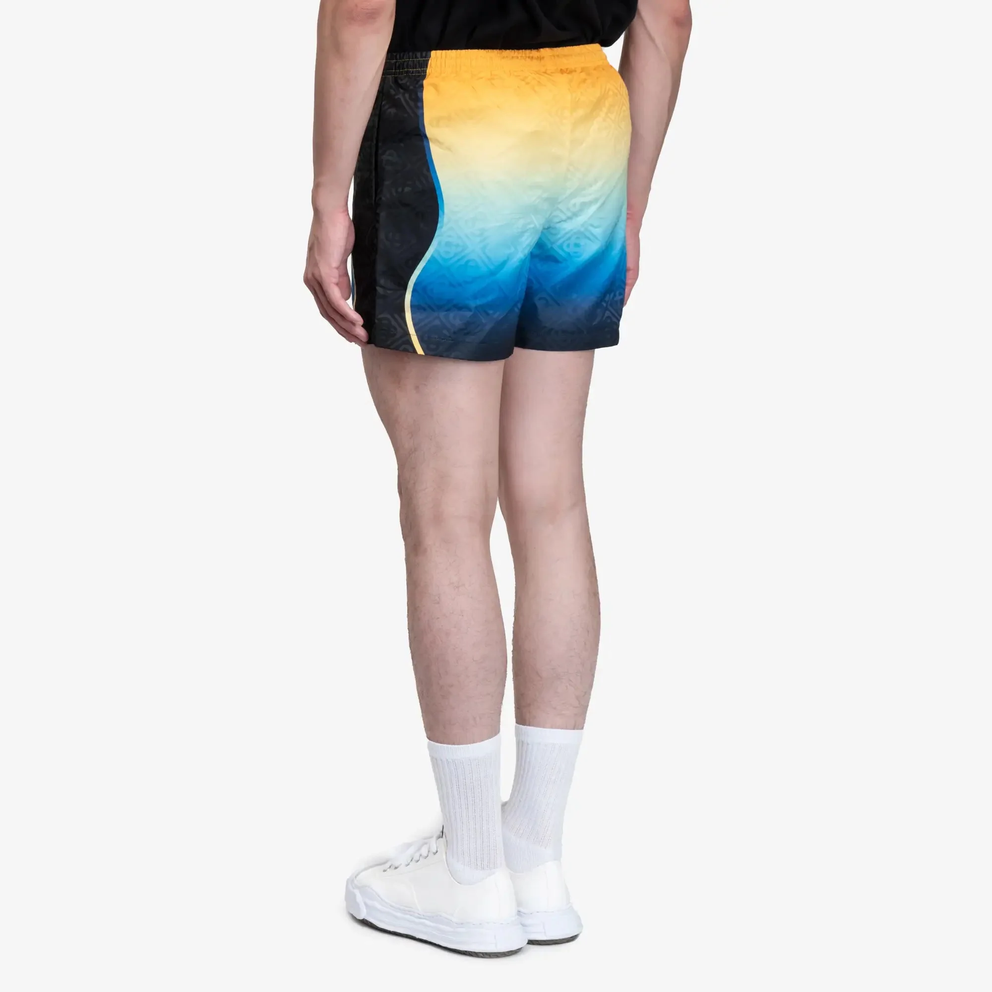 Printed Jacquard Swim Shorts - Image 4
