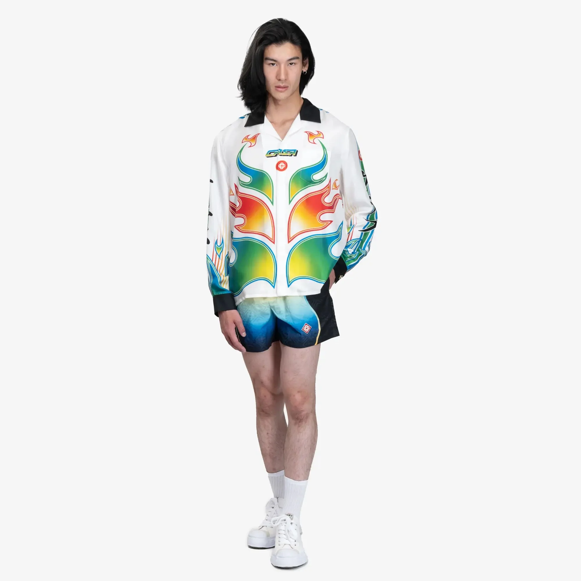 Printed Jacquard Swim Shorts - Image 5