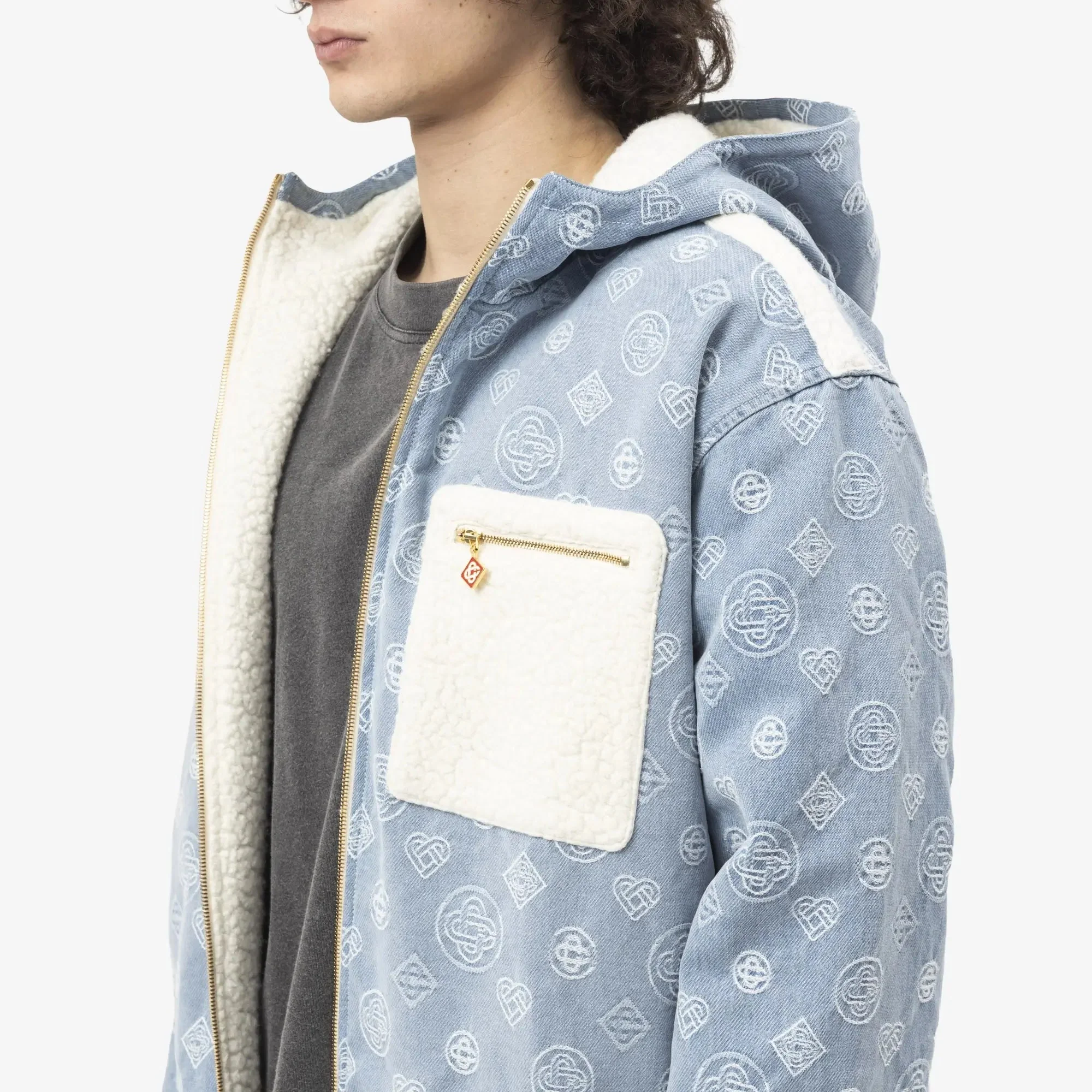 Reversible Cashmere Denim Jacket - Image 5