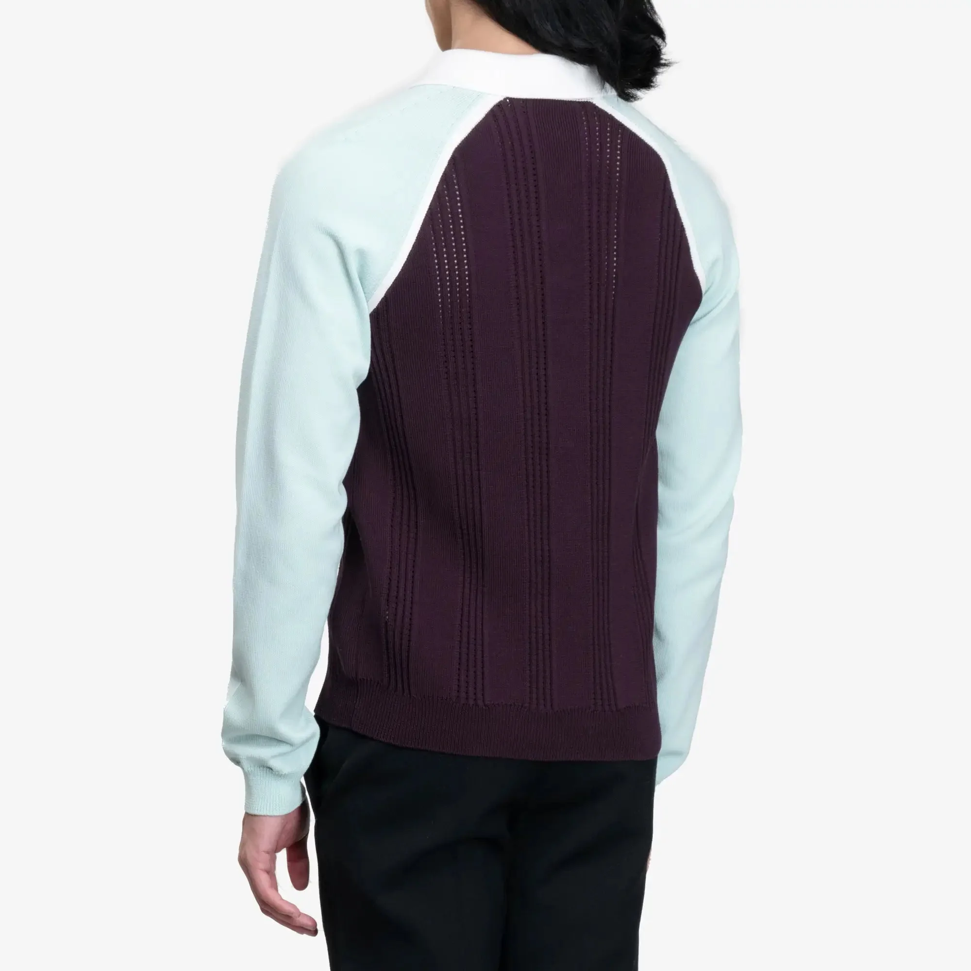 Sporty Long Sleeve Polo - Image 4