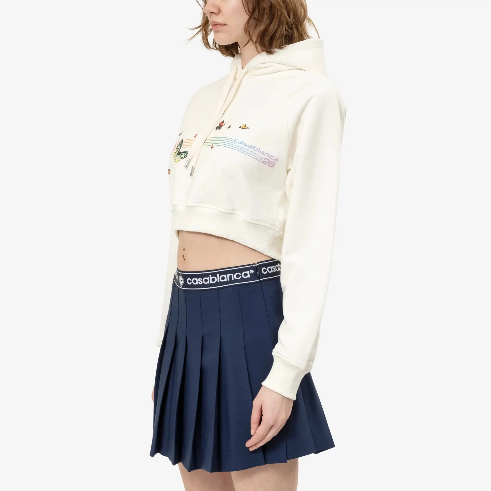 Womens Butterfly Cropped Hoody - Image 3