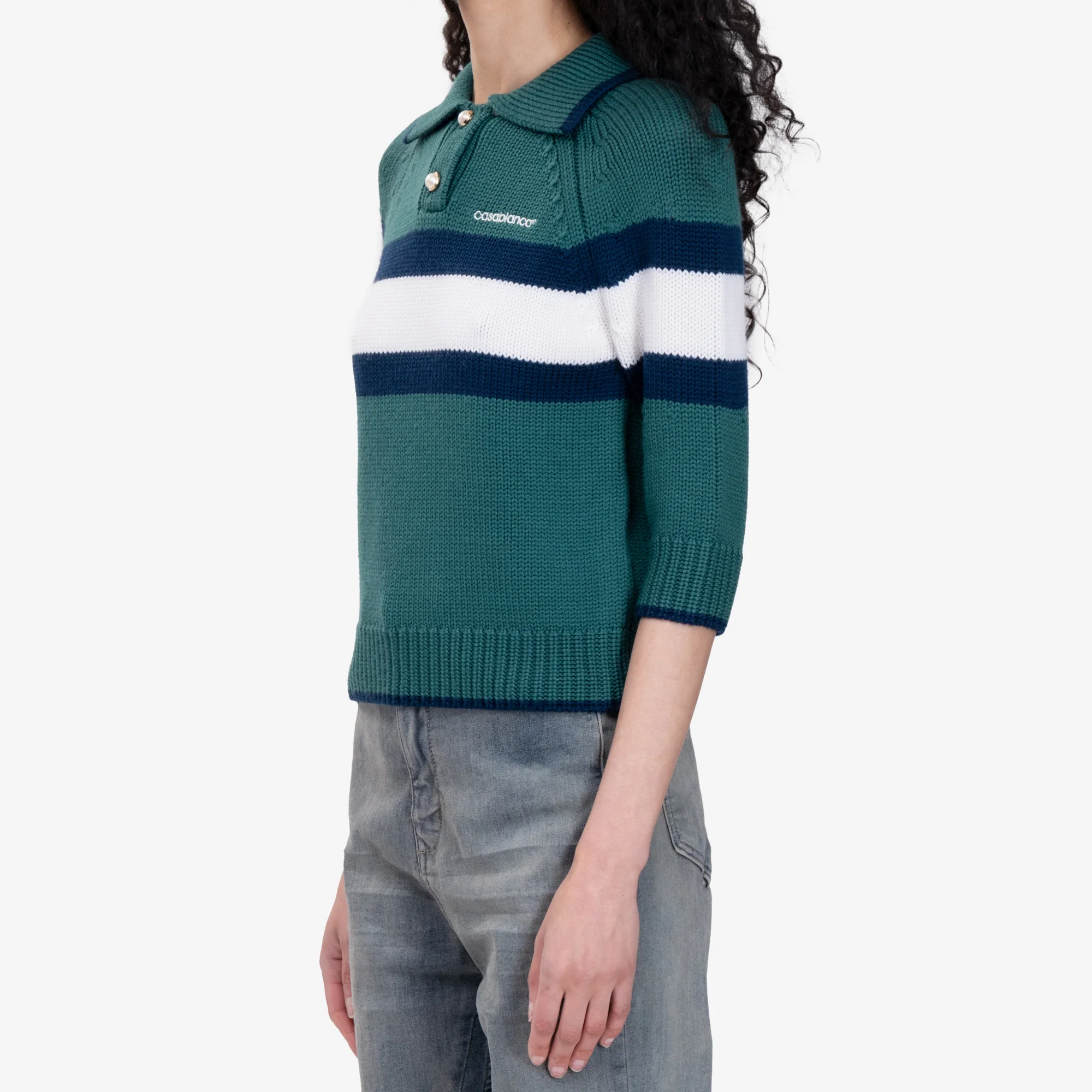 Womens Colour Block Polo - Image 3