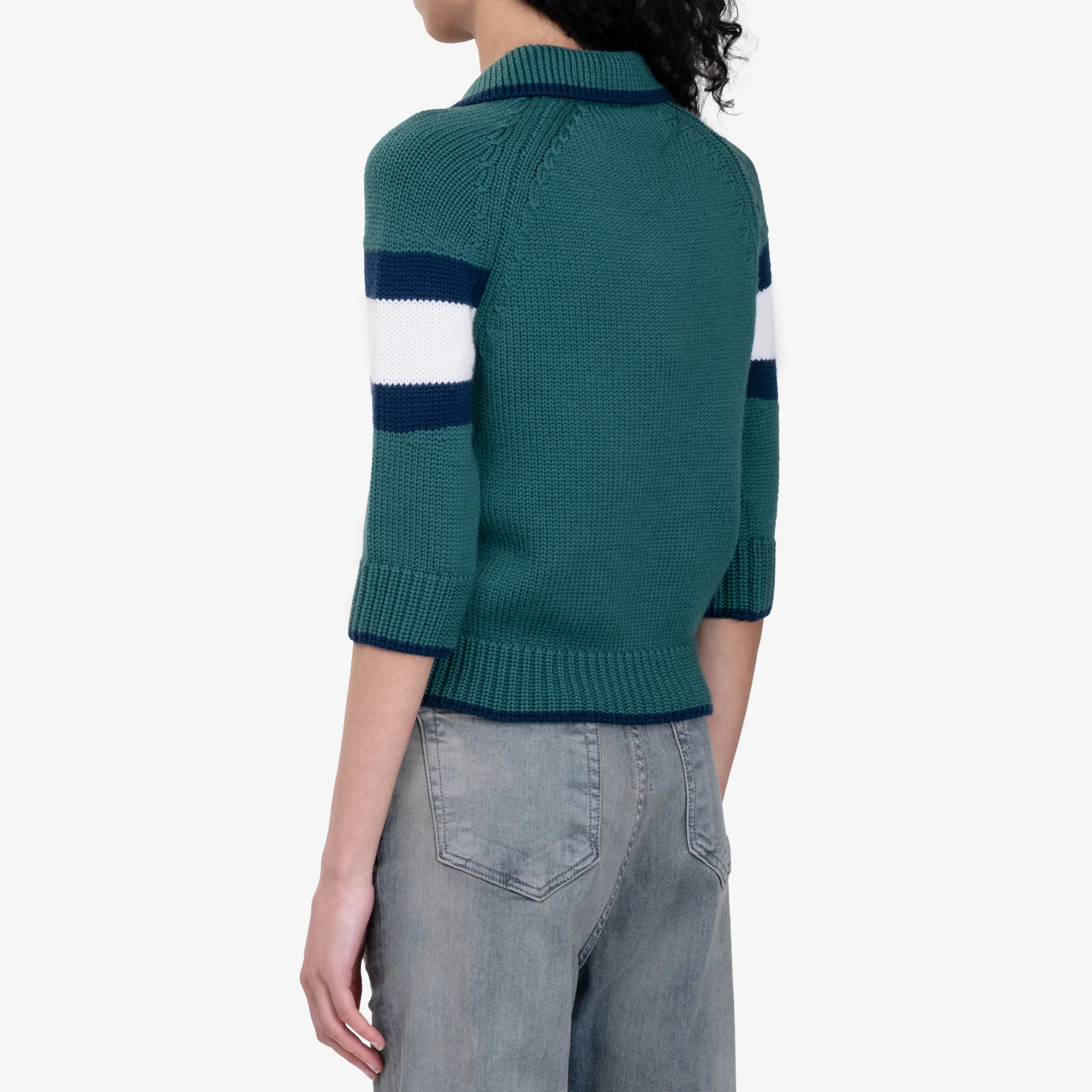 Womens Colour Block Polo - Image 4