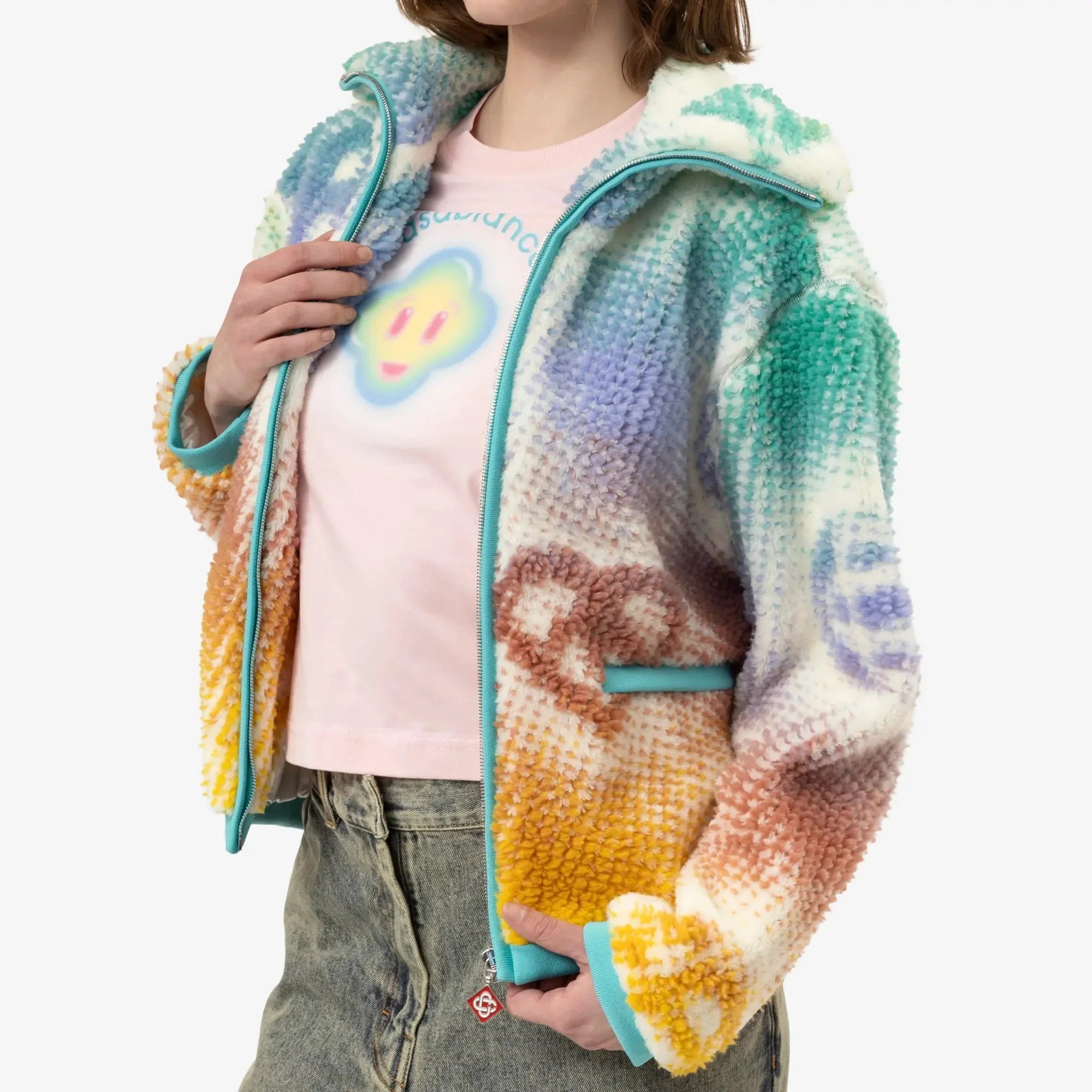 Womens Monogram Fleece Jacket - Image 5