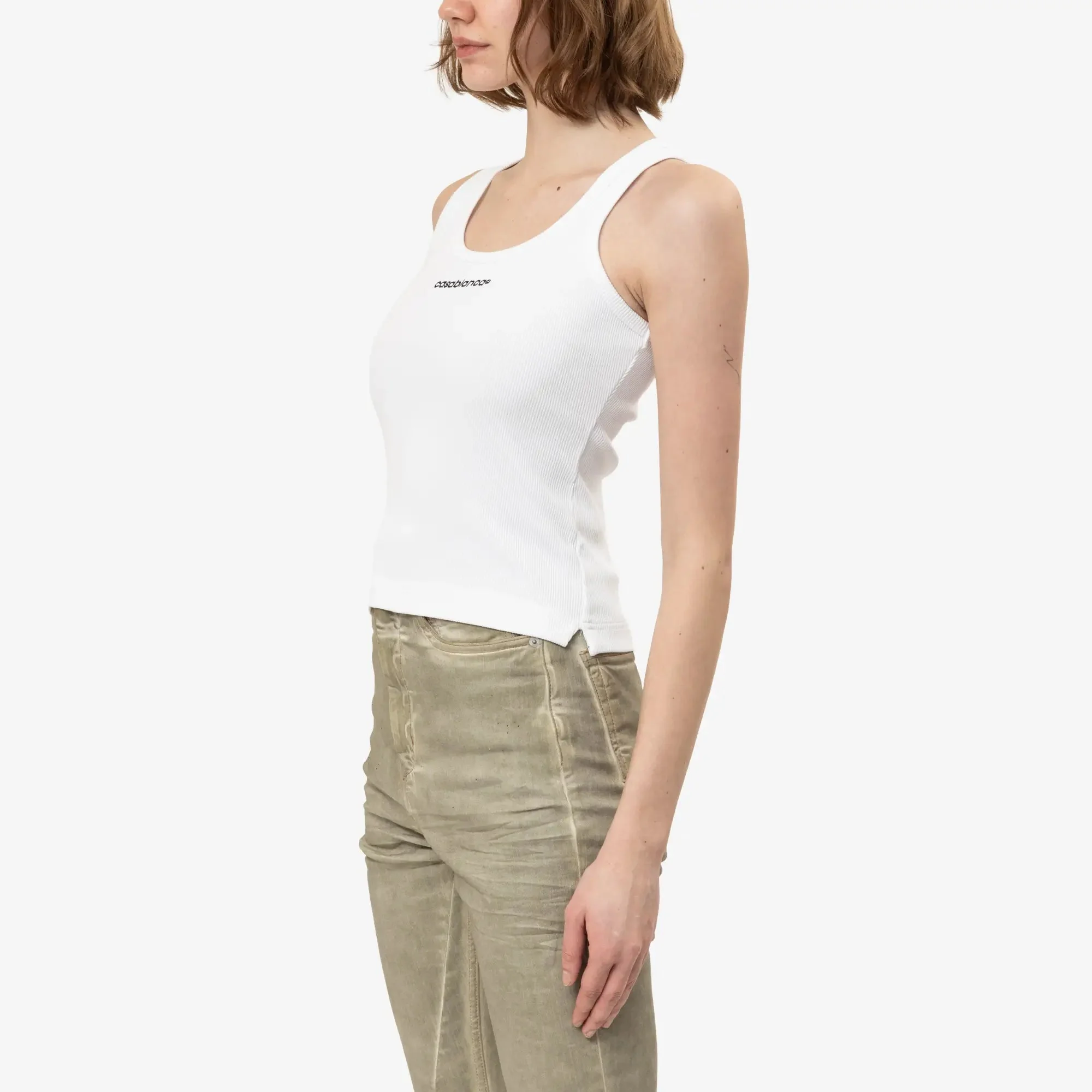 Womens Ribbed Tank Top - Image 3