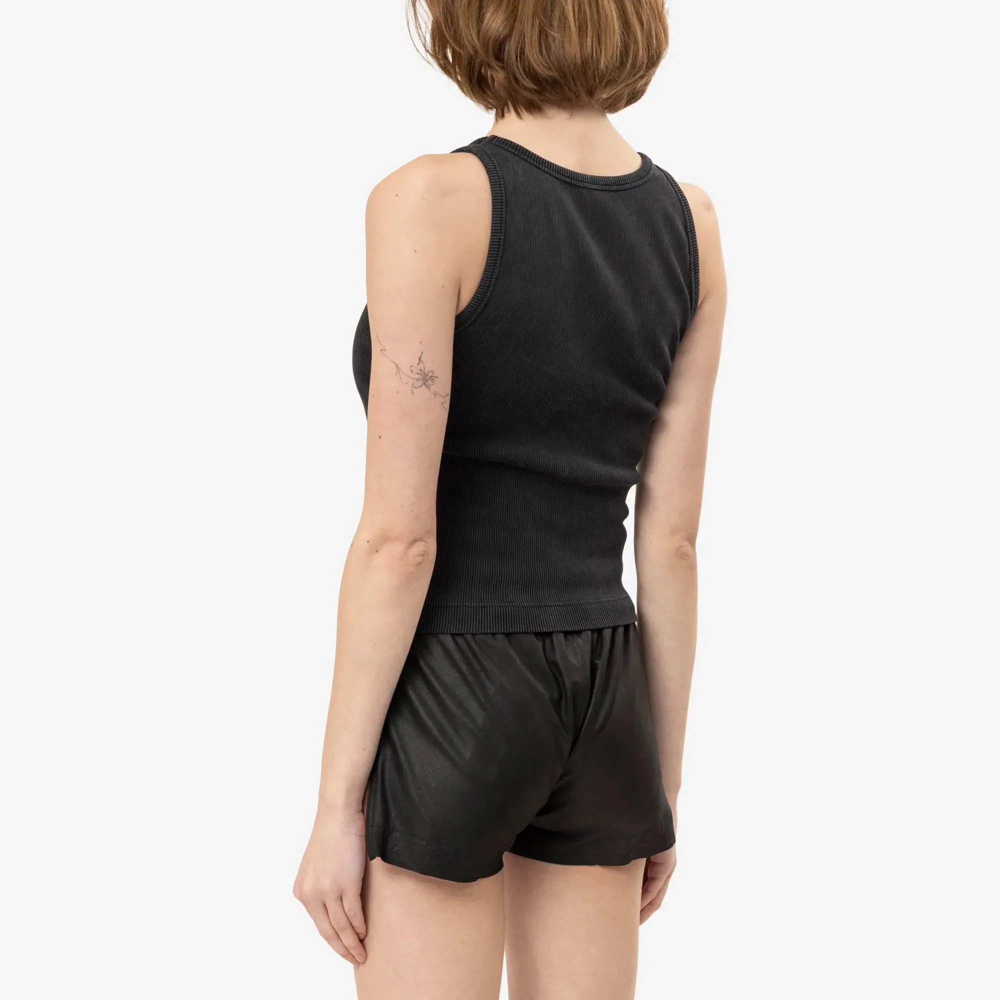 Womens Faded Ribbed Tank Top - Image 4