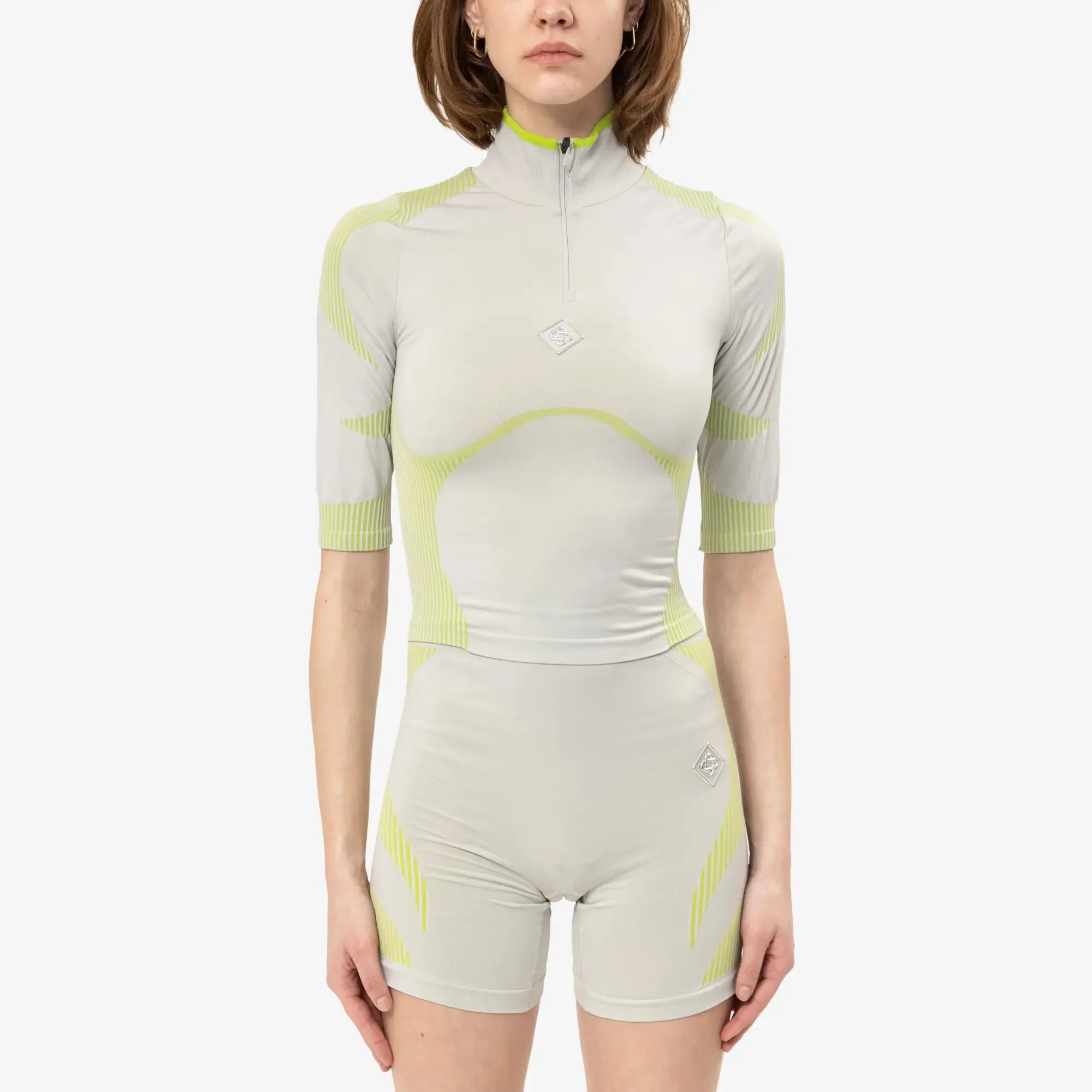 Womens Seamless Quarter Zip Top