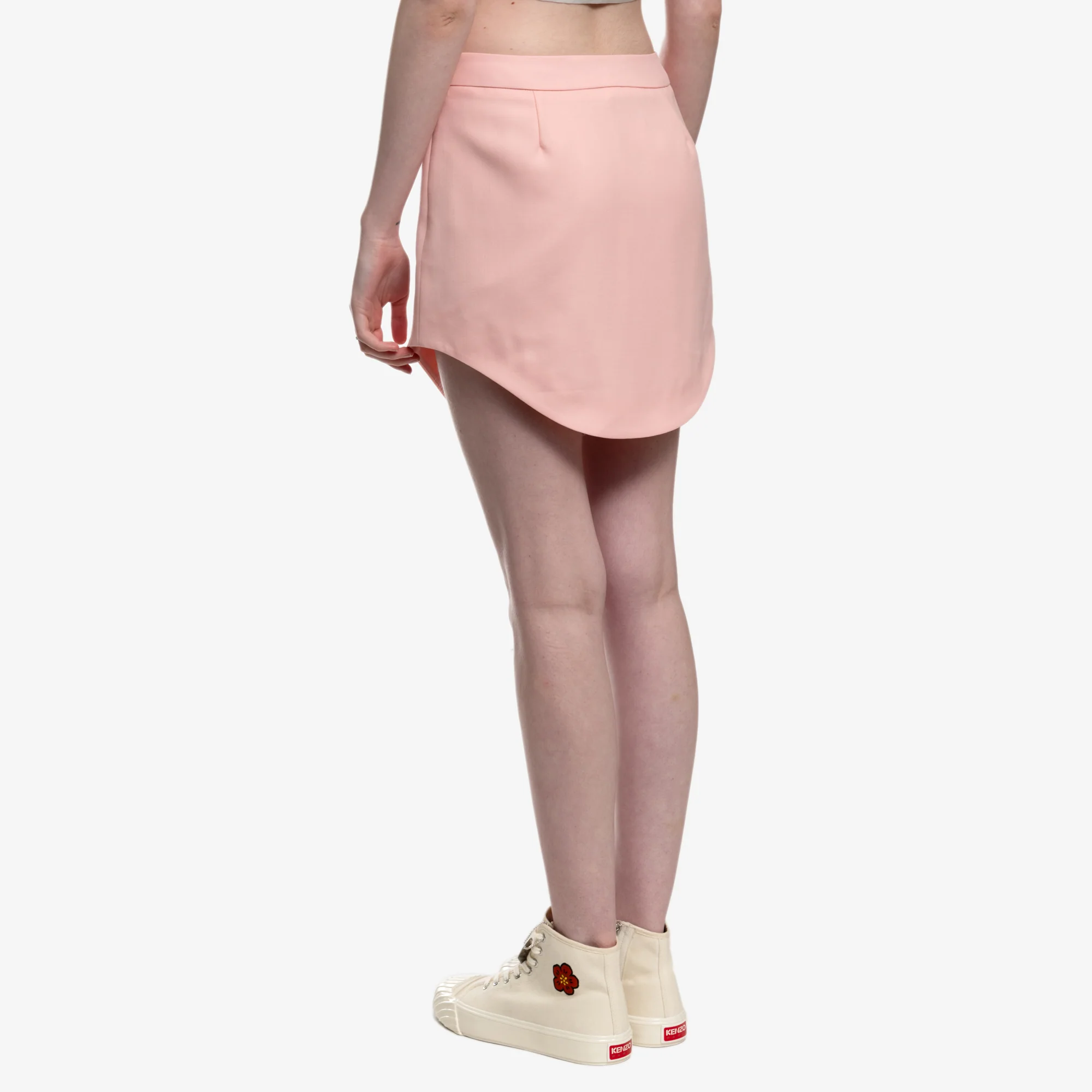 Womens Wool Gaberdine Mini Skirt - Image 4