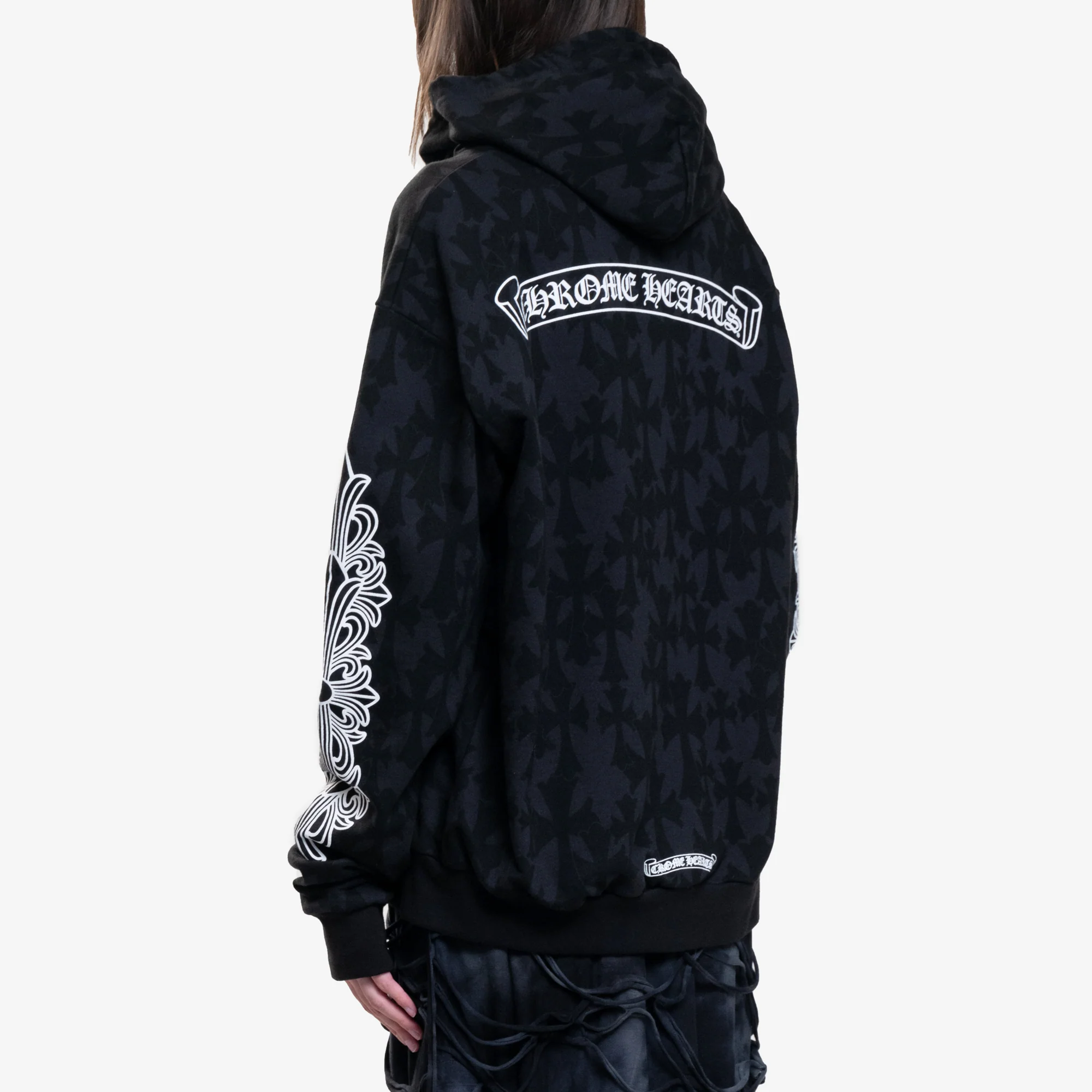 CH Classic Scroll Multi Cross Print Zip Up Hoody - Image 4