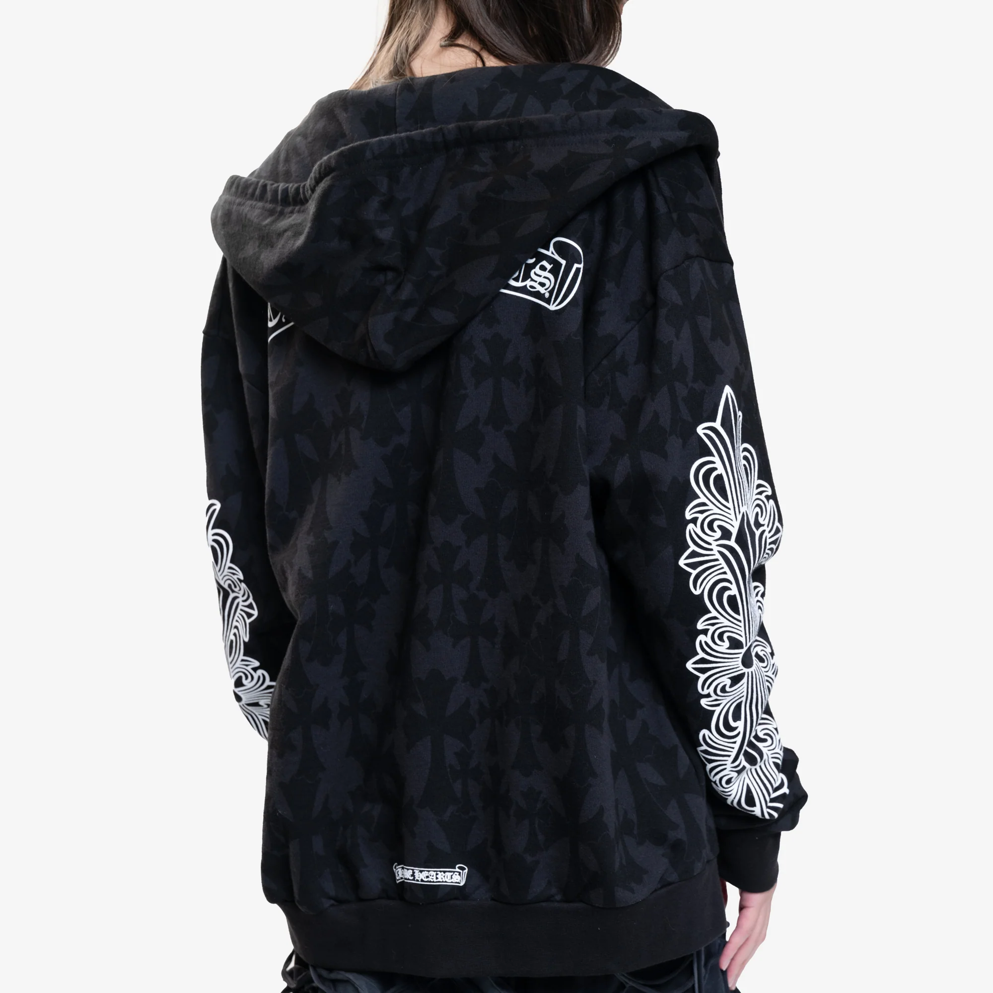 CH Classic Scroll Multi Cross Print Zip Up Hoody - Image 5
