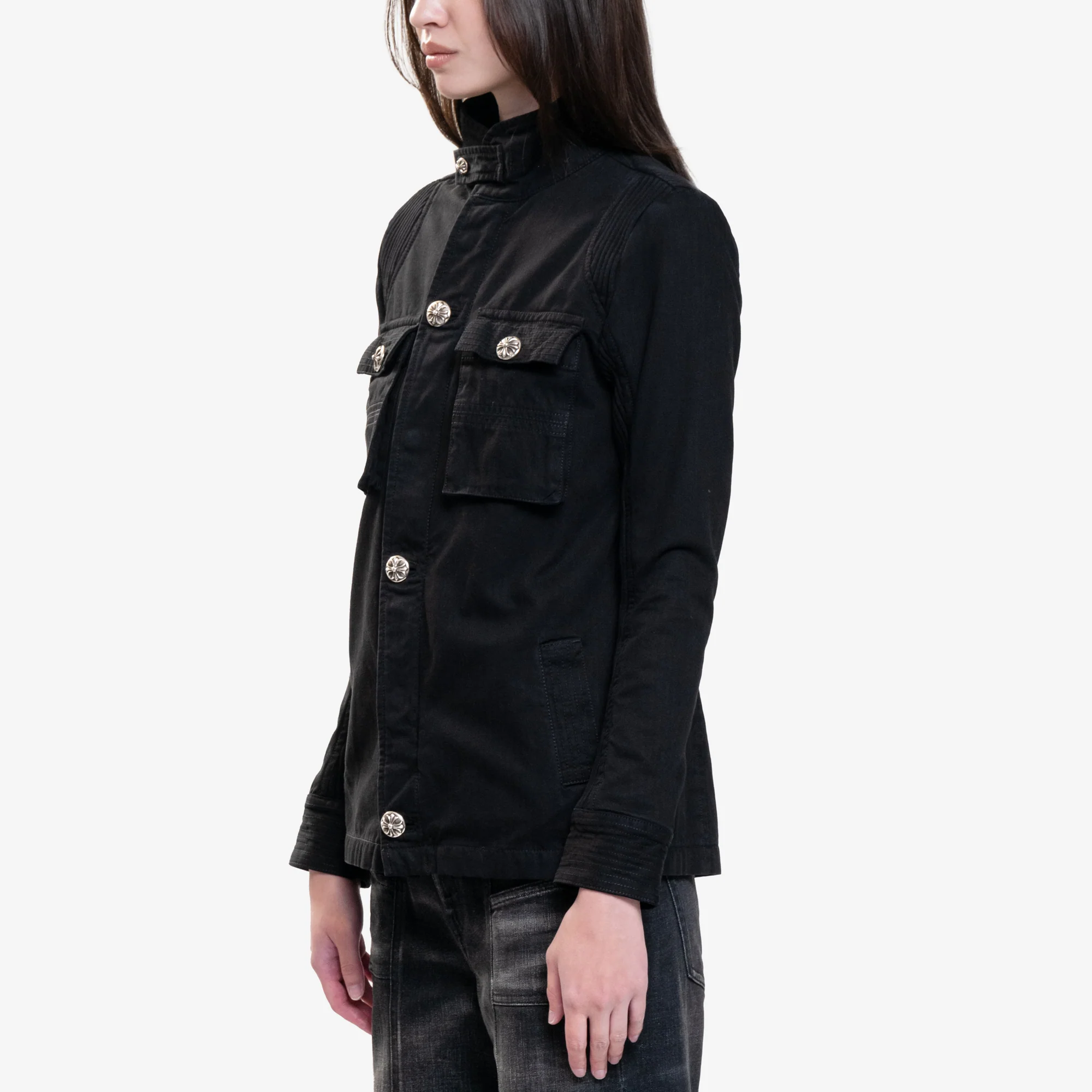 Womens Cherry Bomb Military Jacket - Image 3