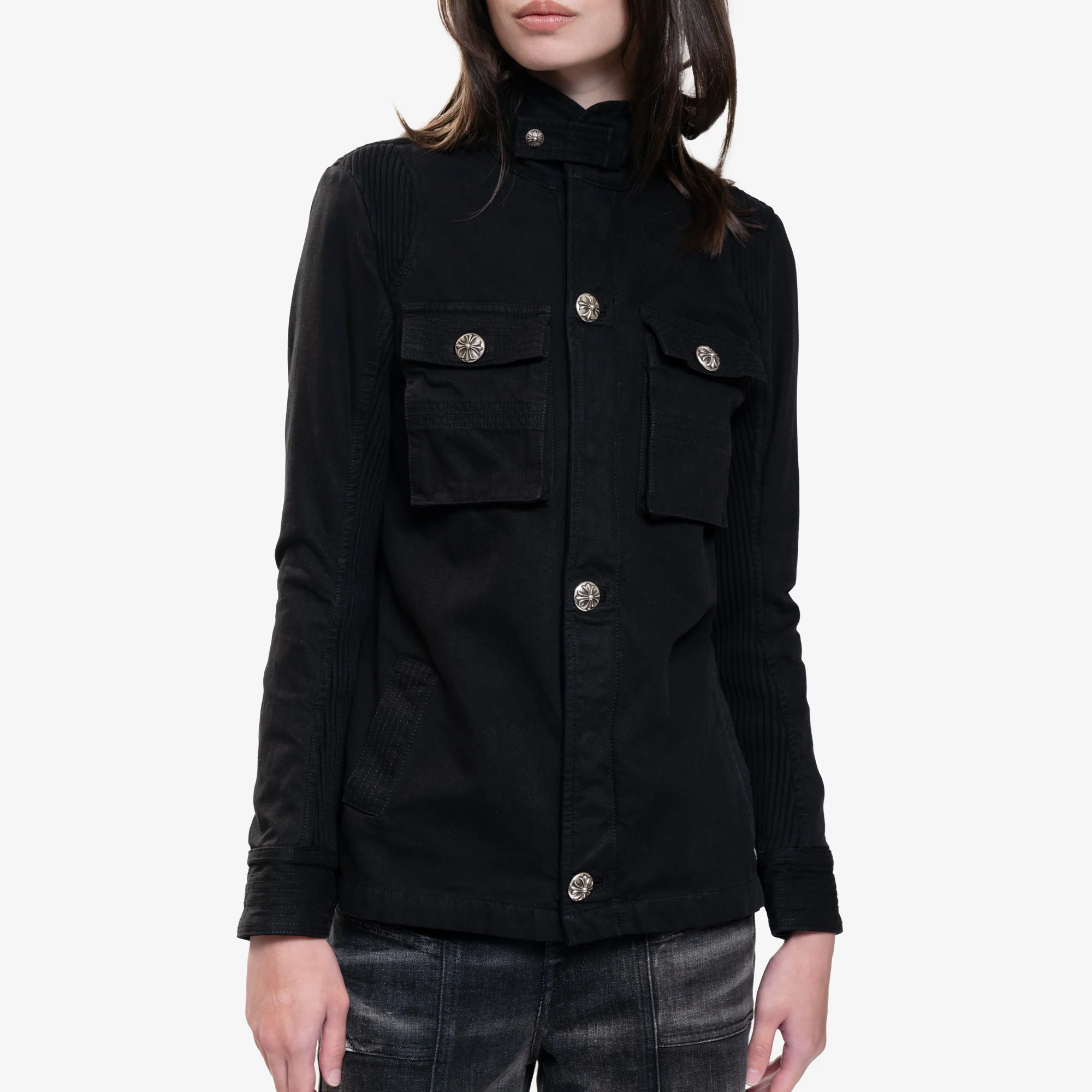 Womens Cherry Bomb Military Jacket - Image 5