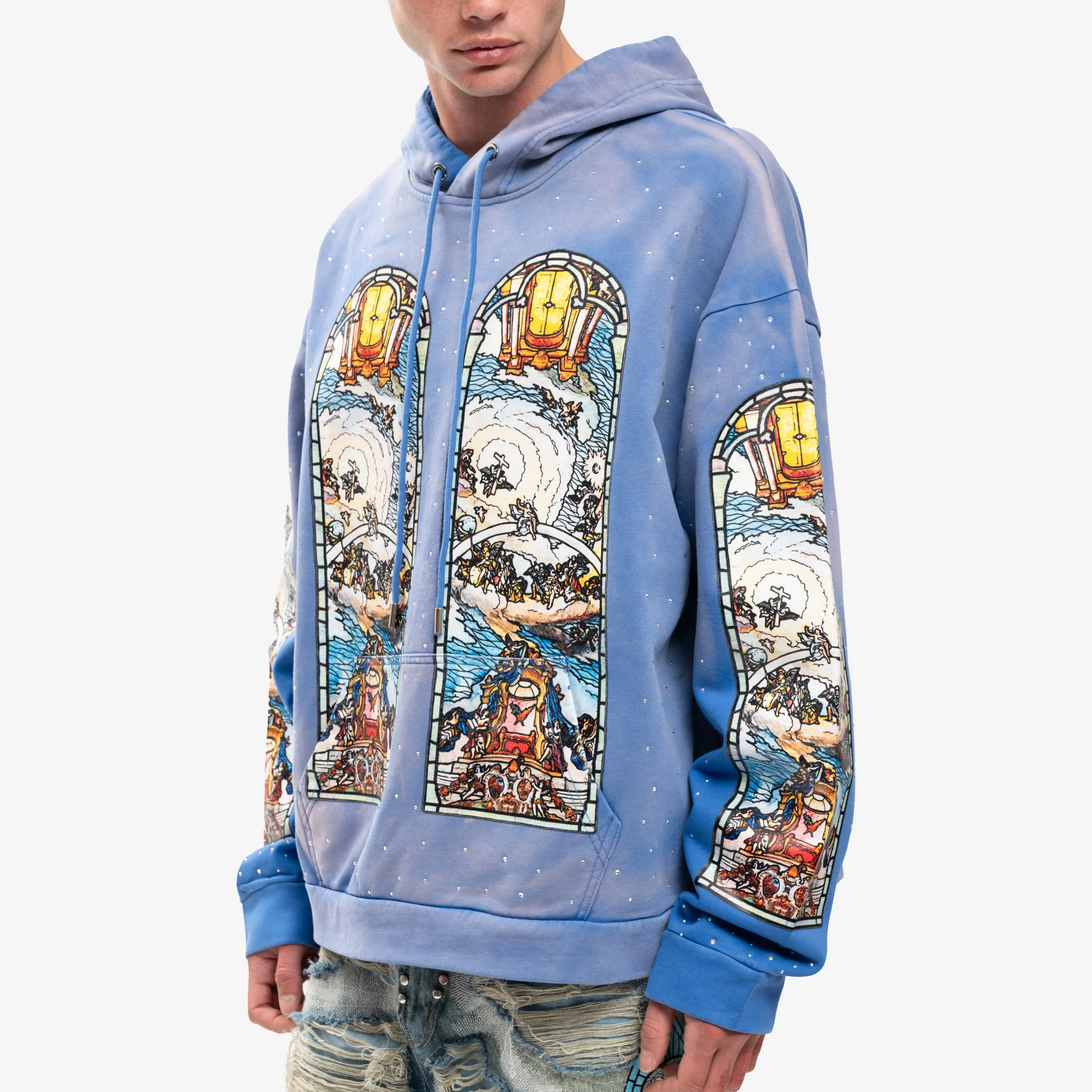 Chalice Embroidered Hoody - Image 5