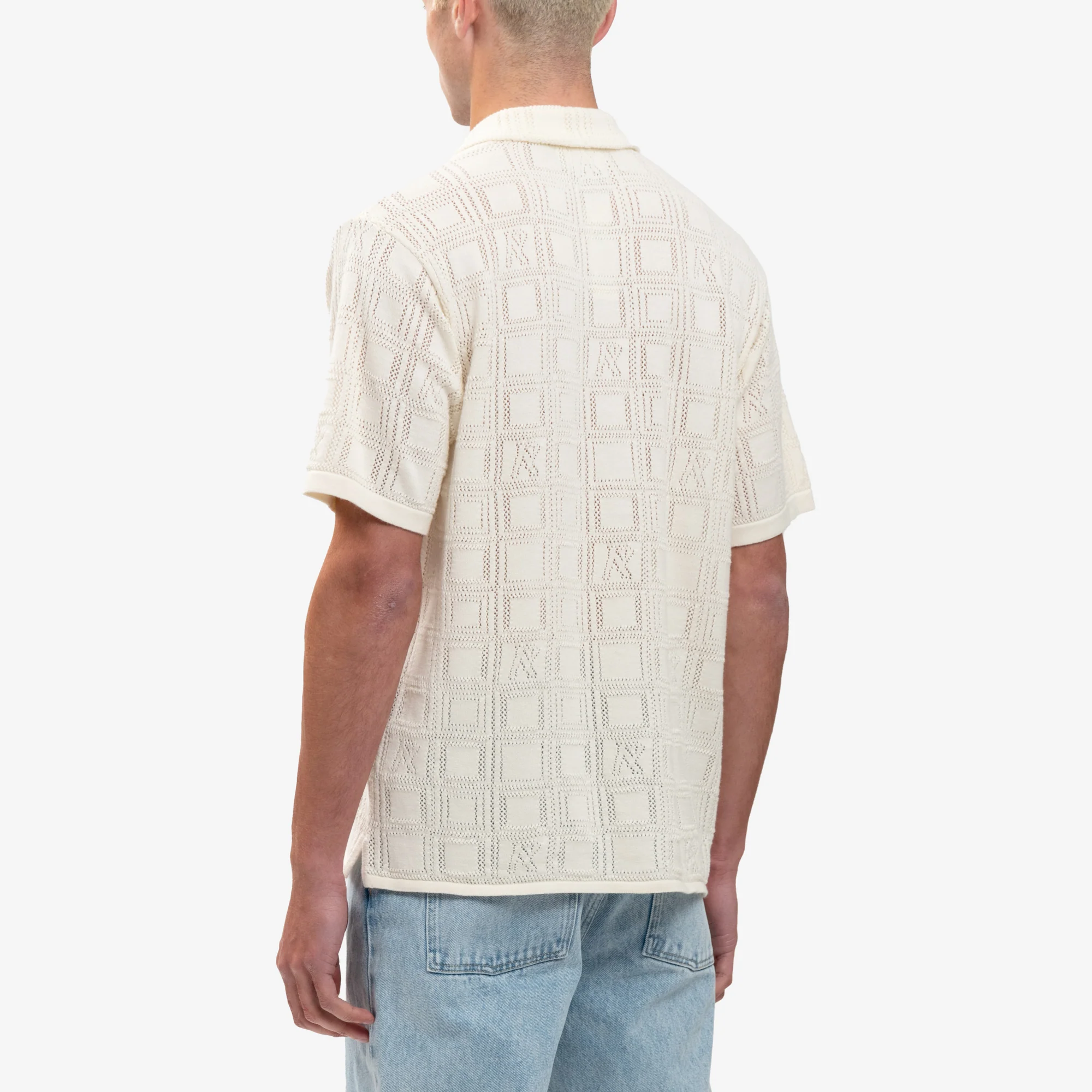 Chalk Lace Knit Shirt - Image 4