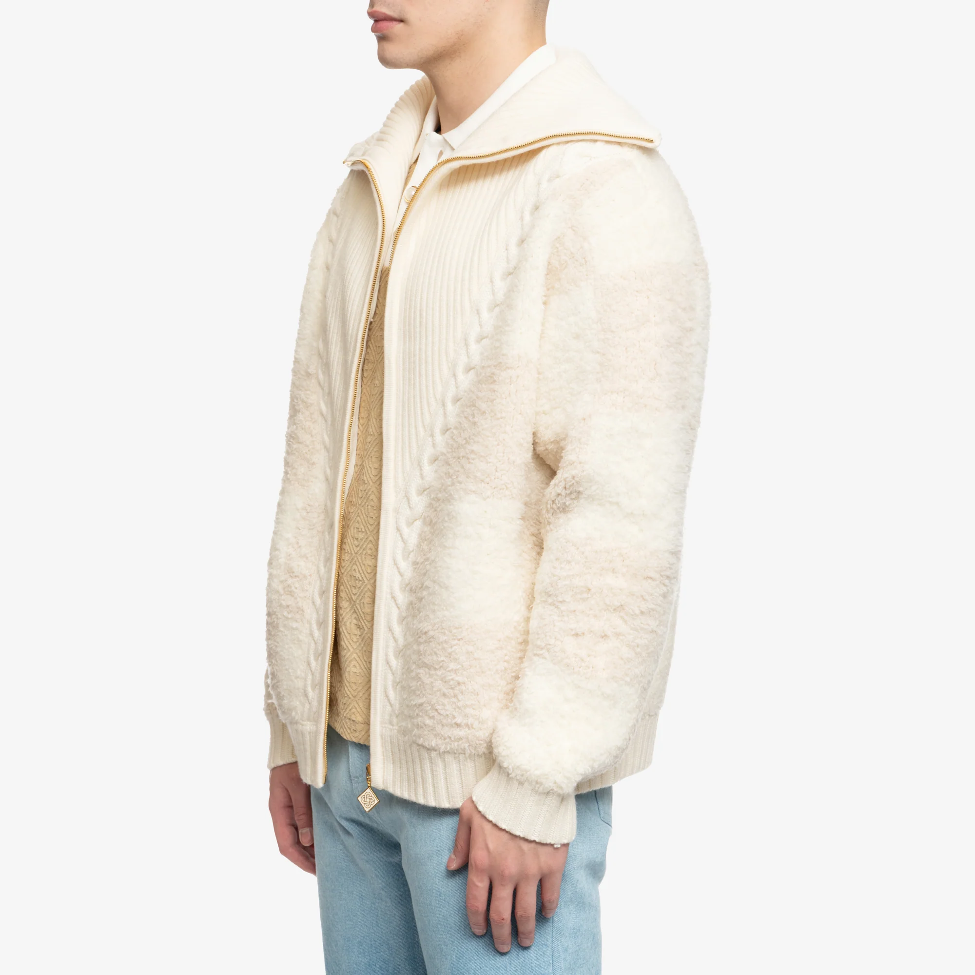 Checked Boucle Cardigan - Image 3