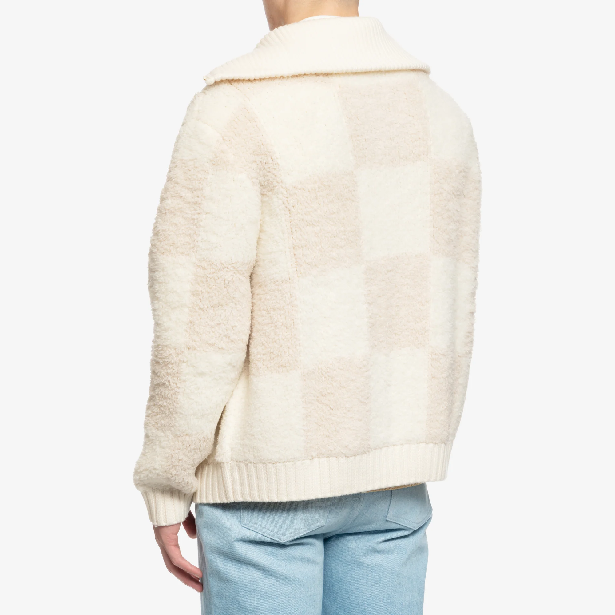 Checked Boucle Cardigan - Image 4