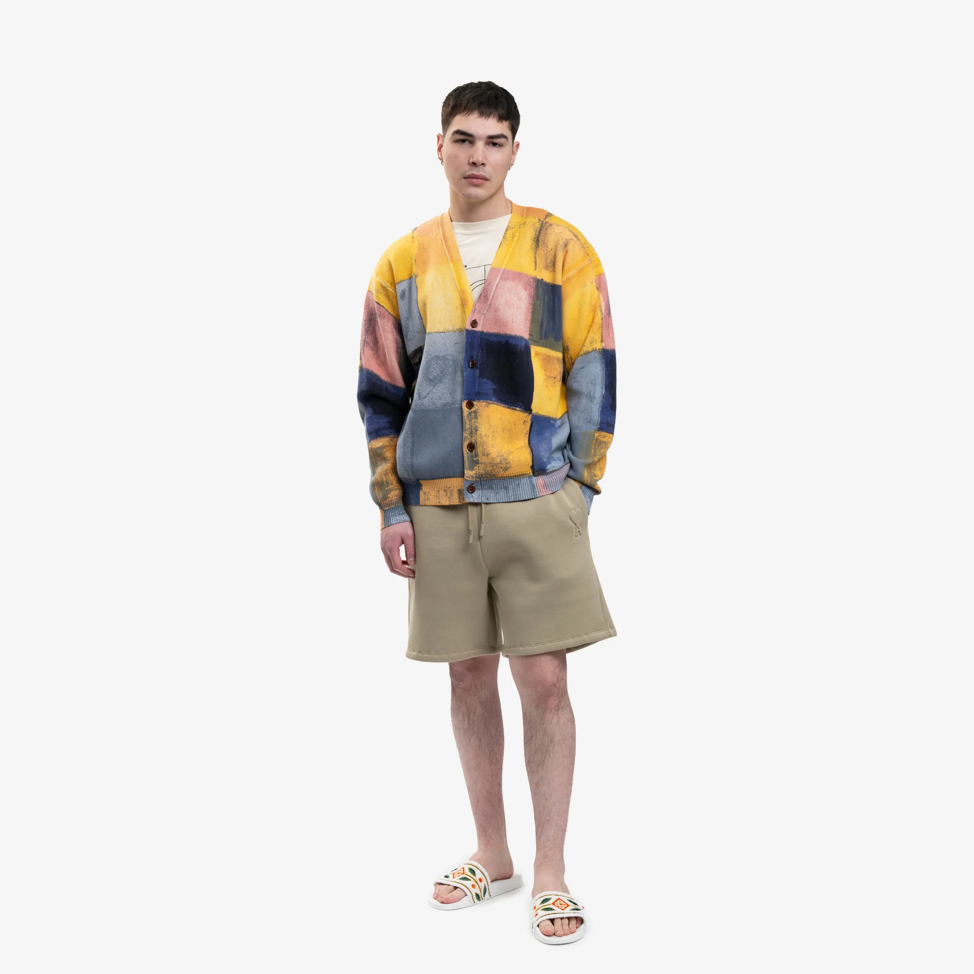 Checkered Mohair Cardigan - Image 2