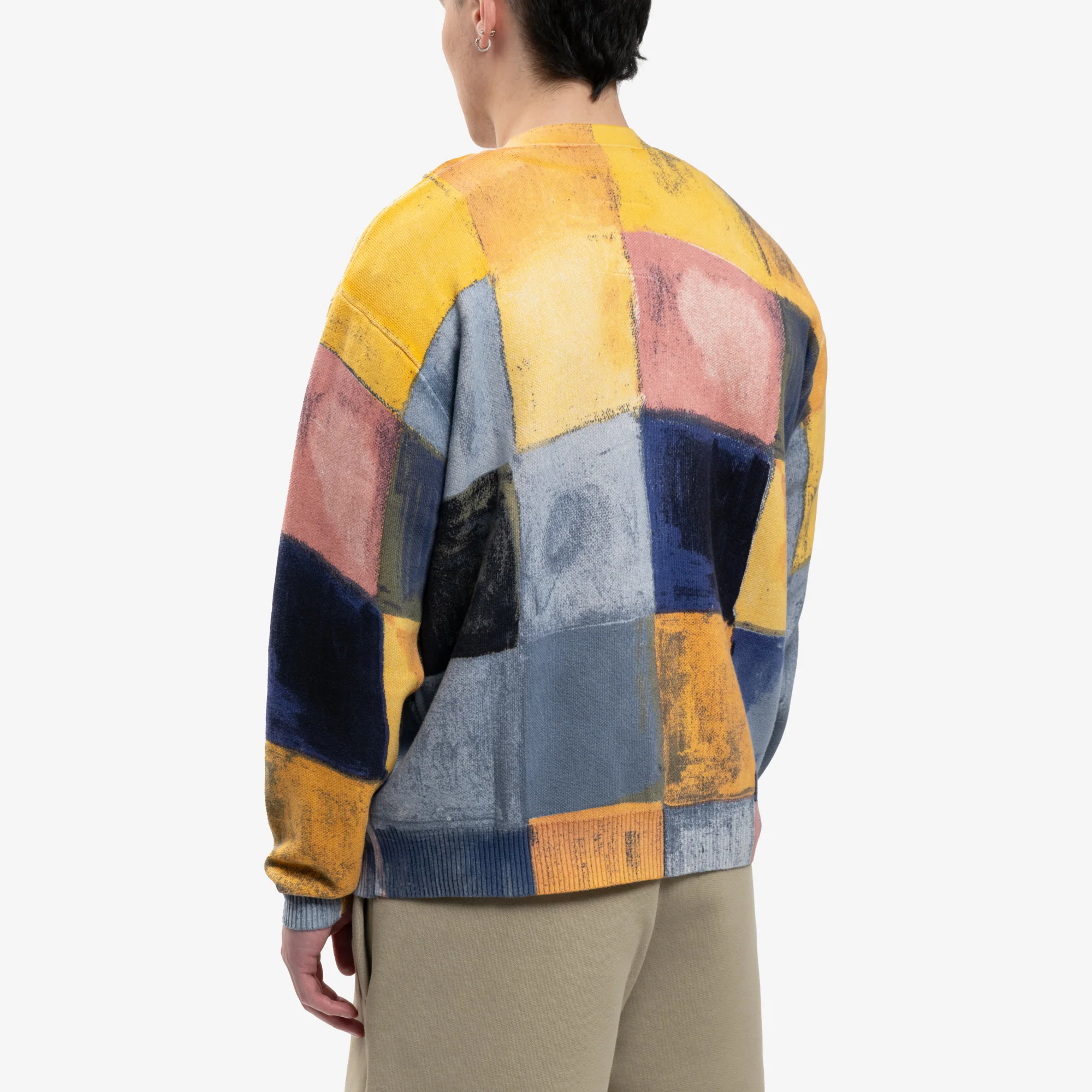 Checkered Mohair Cardigan - Image 4