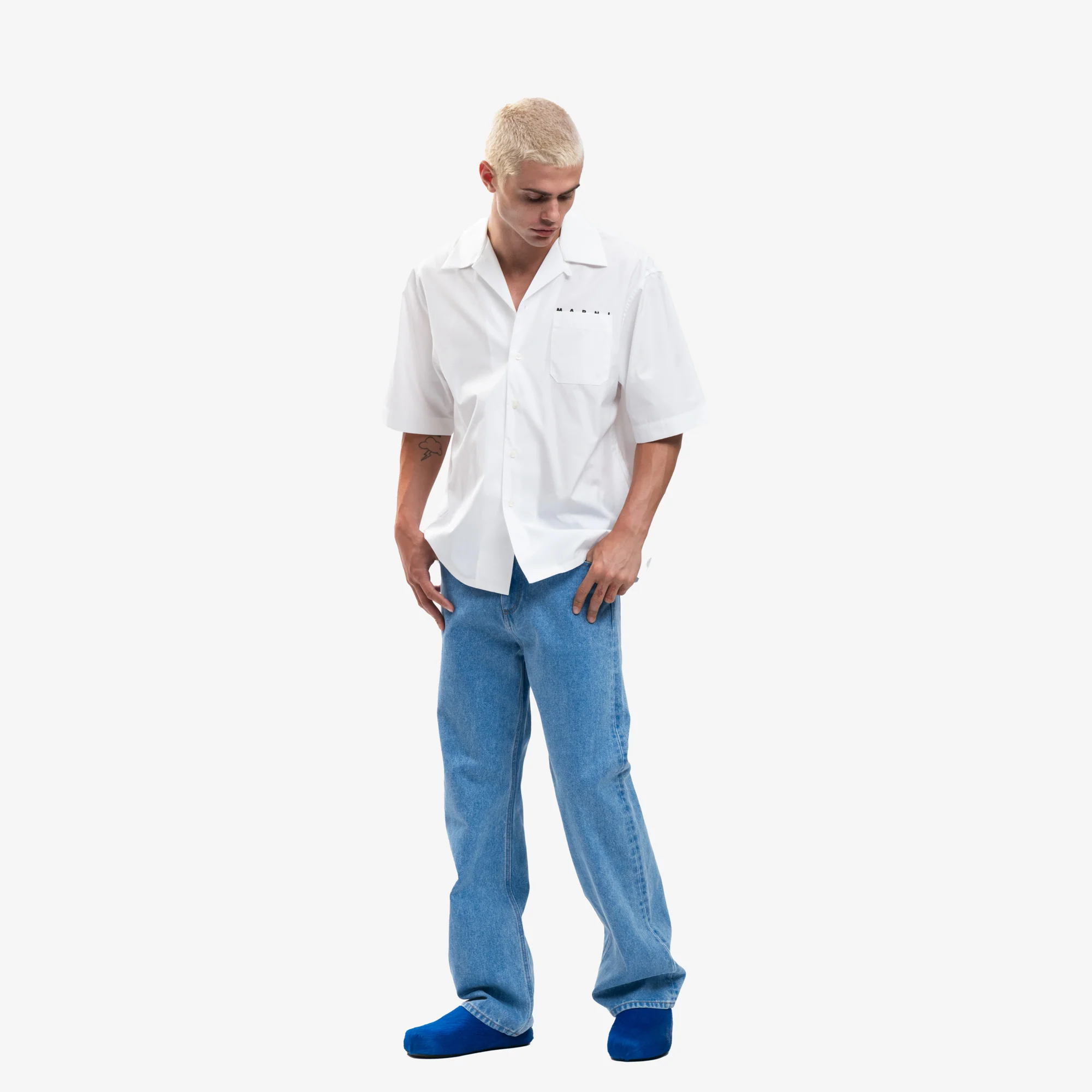 Chest Logo Poplin Shirt - Image 2
