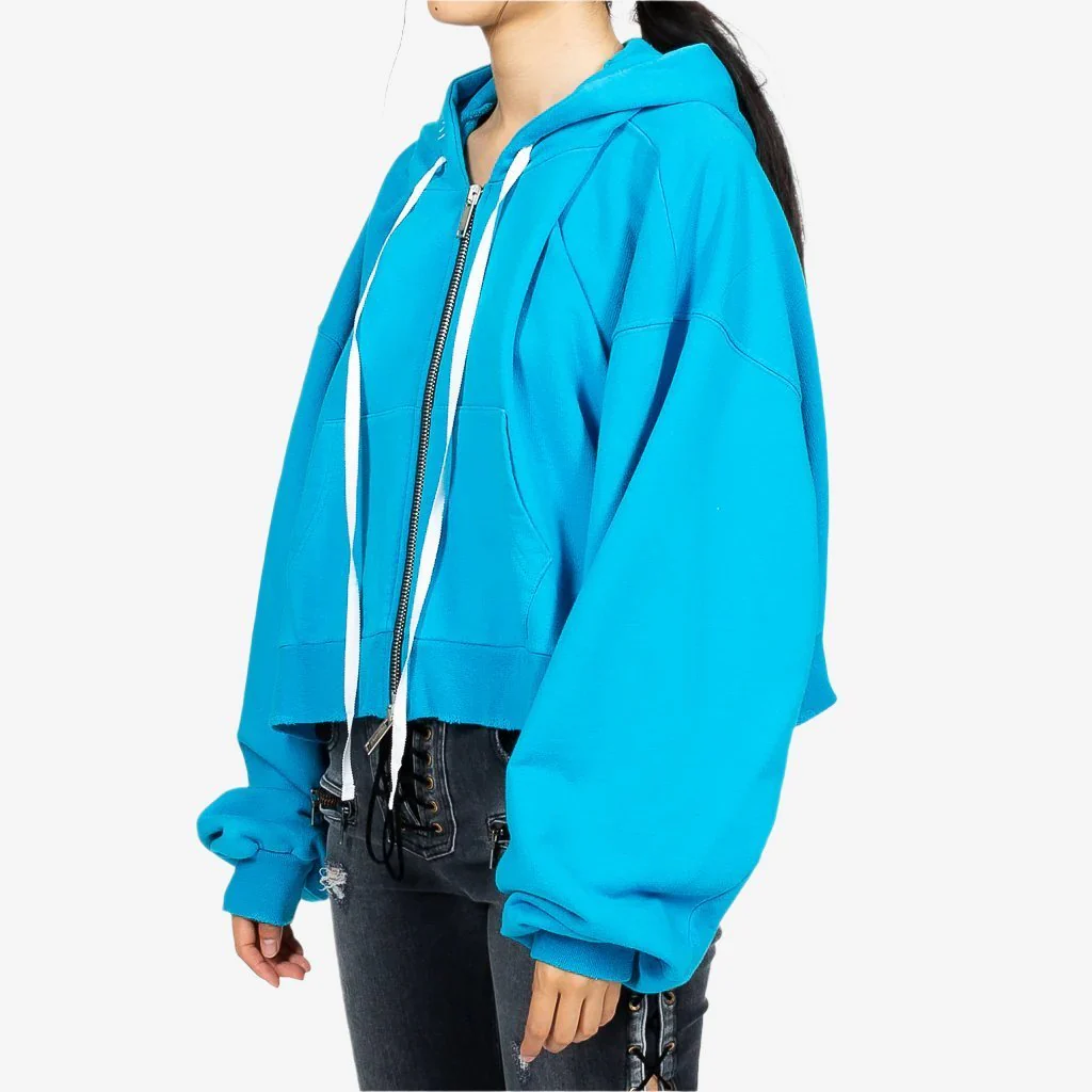 Chopped Zip Hoody - Image 3