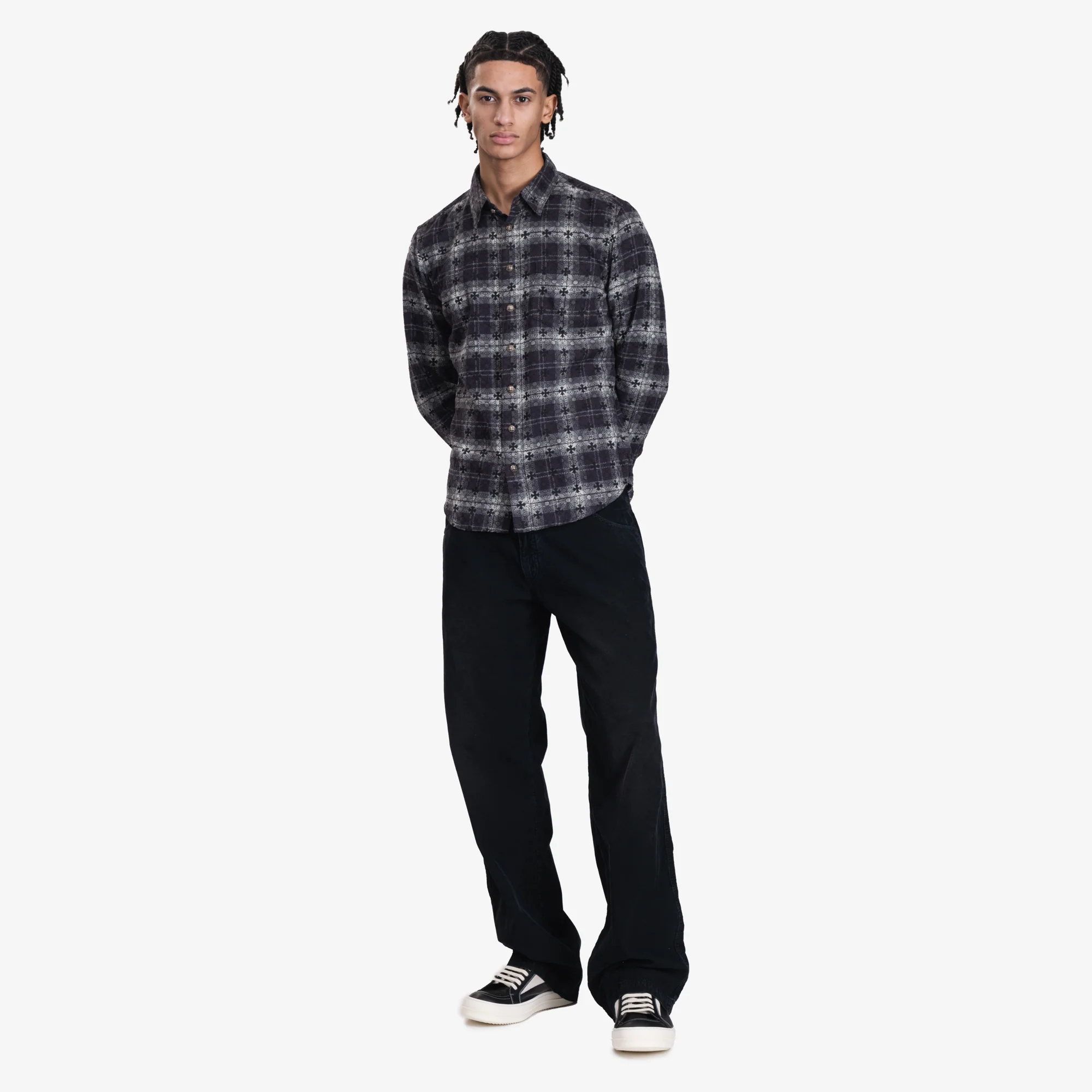 Loose Ends Cross Patch Flannel Shirt - Image 2