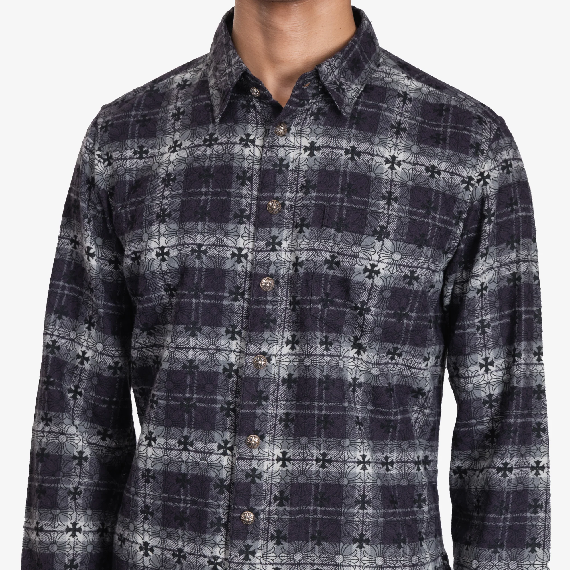 Loose Ends Cross Patch Flannel Shirt - Image 5