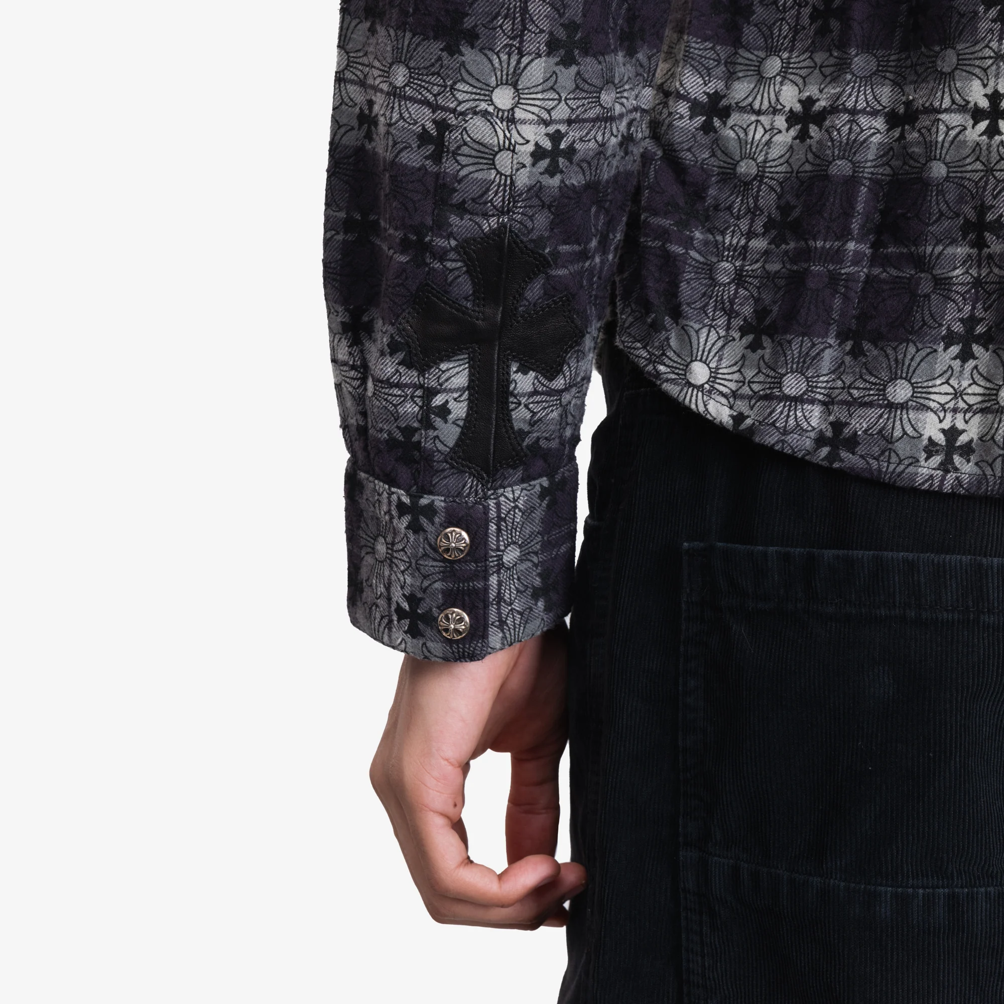 Loose Ends Cross Patch Flannel Shirt - Image 6
