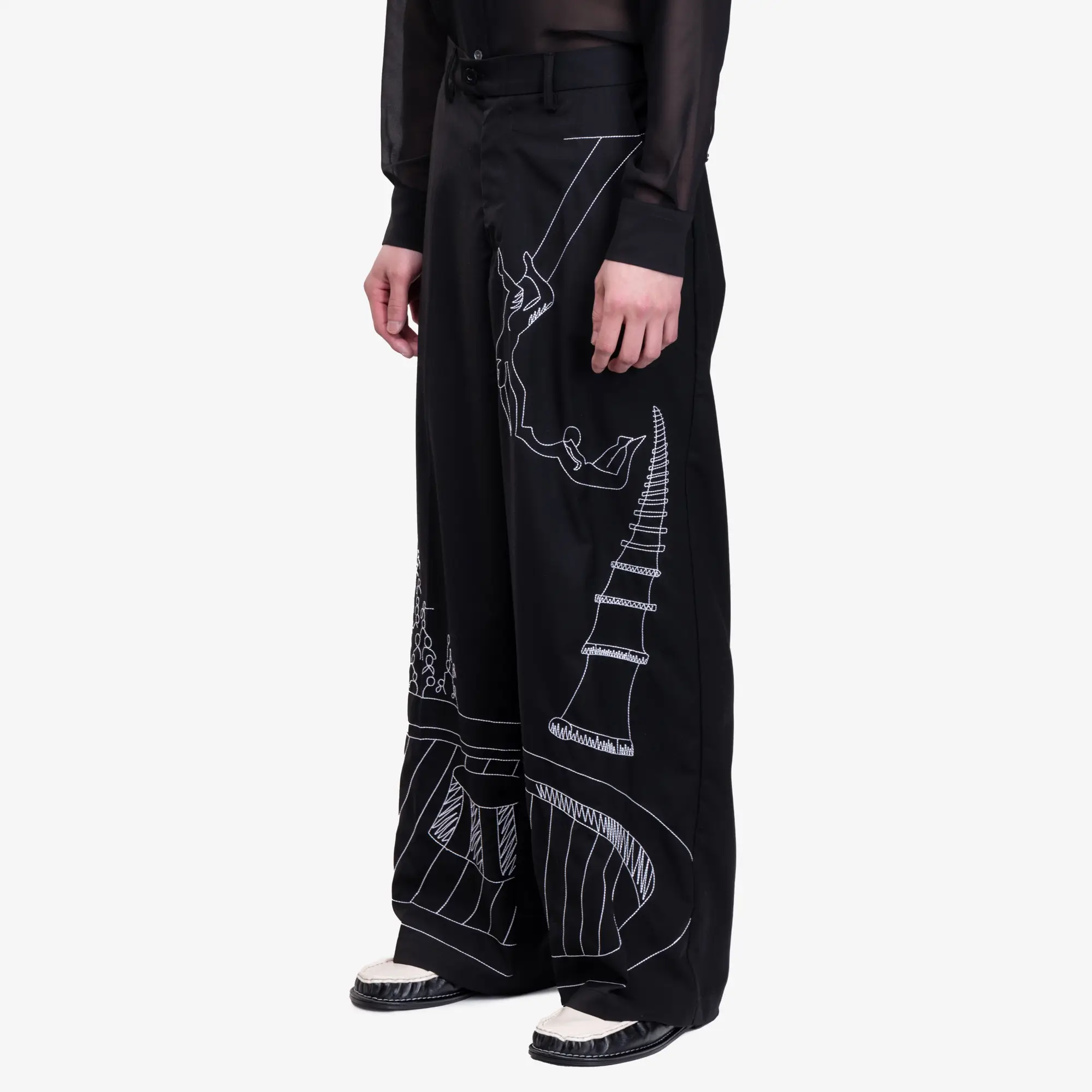 Circus Sketch Baggy Pants - Image 3