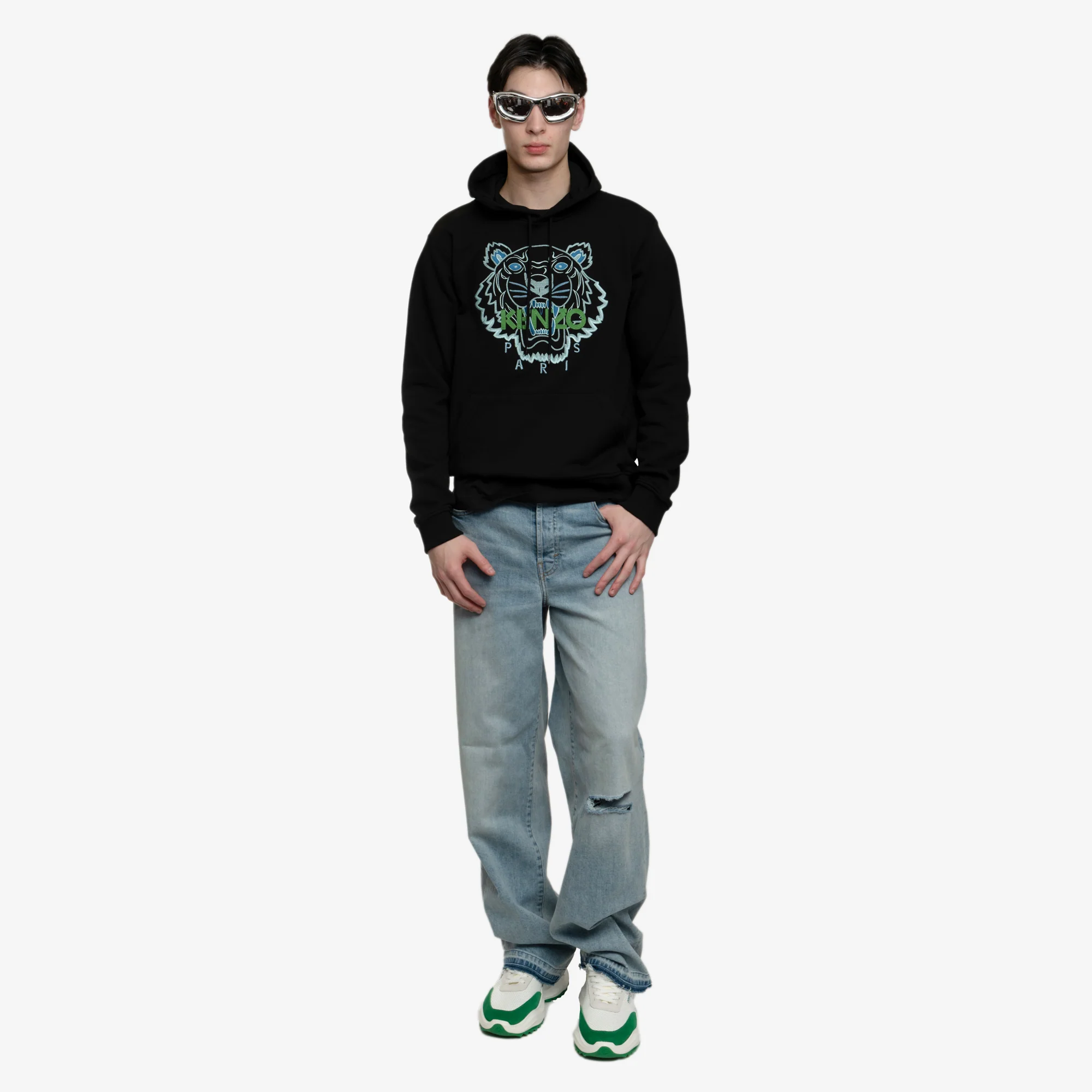 Classic Green Tiger Hoody - Image 2