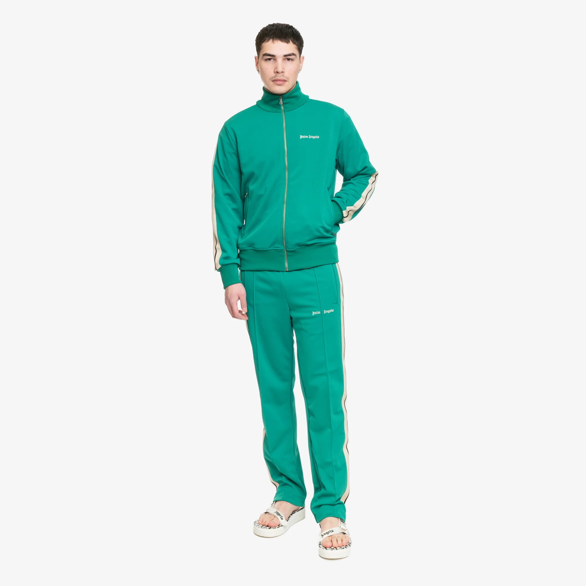 Classic Logo Green Track Jacket - Image 2